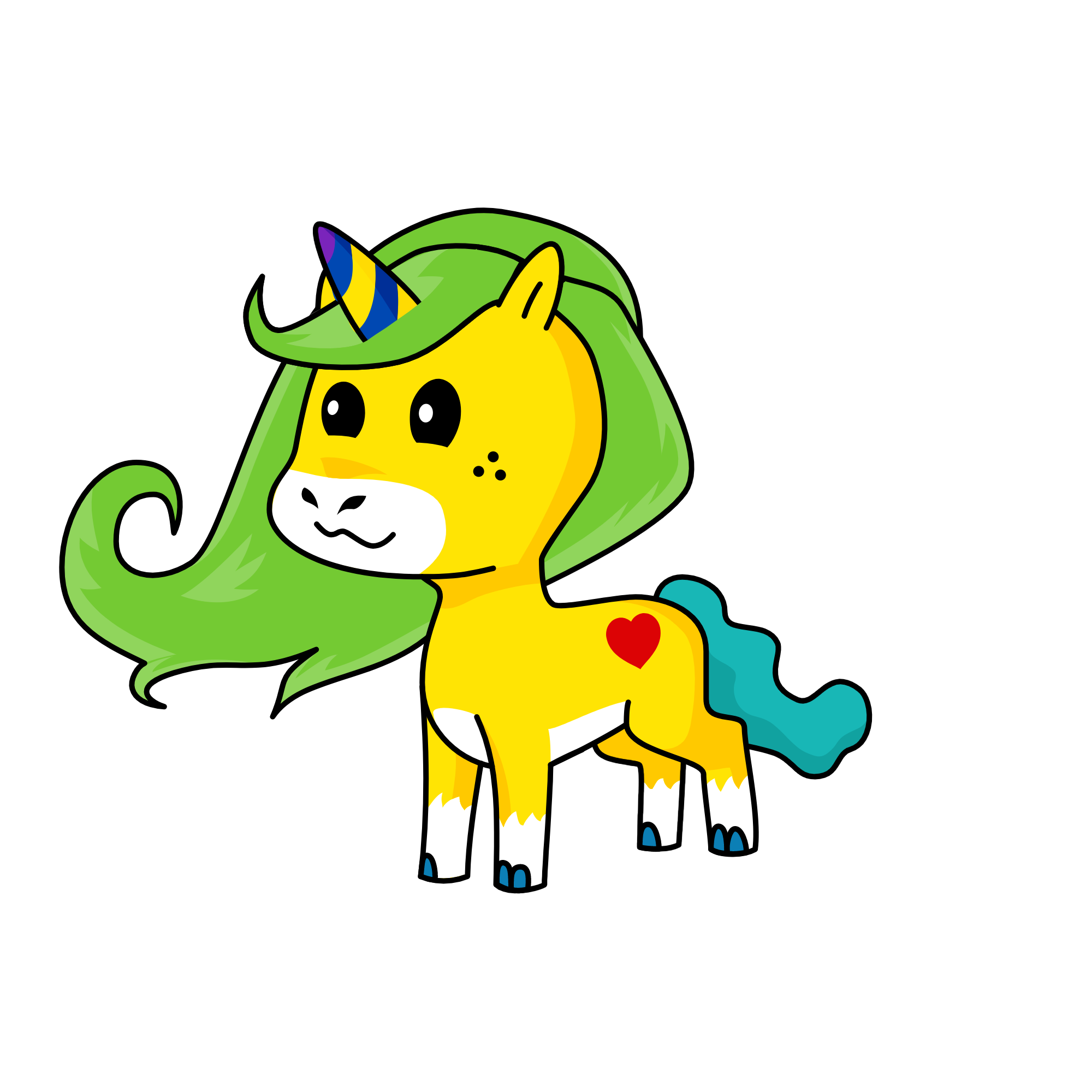 4, the unicorn
