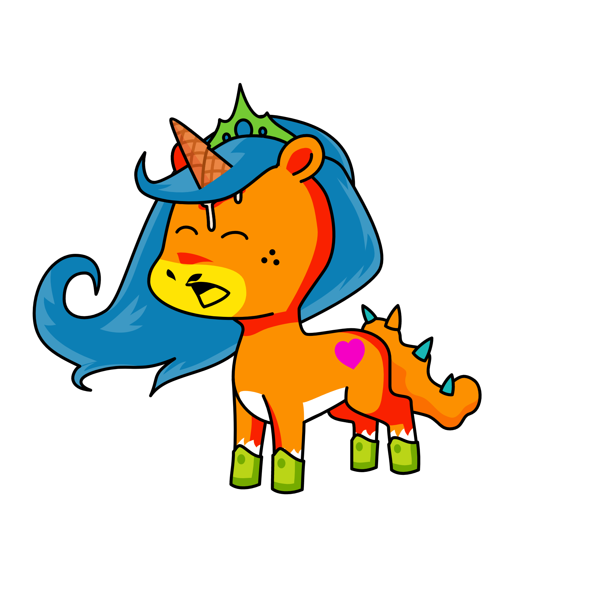 7, the unicorn