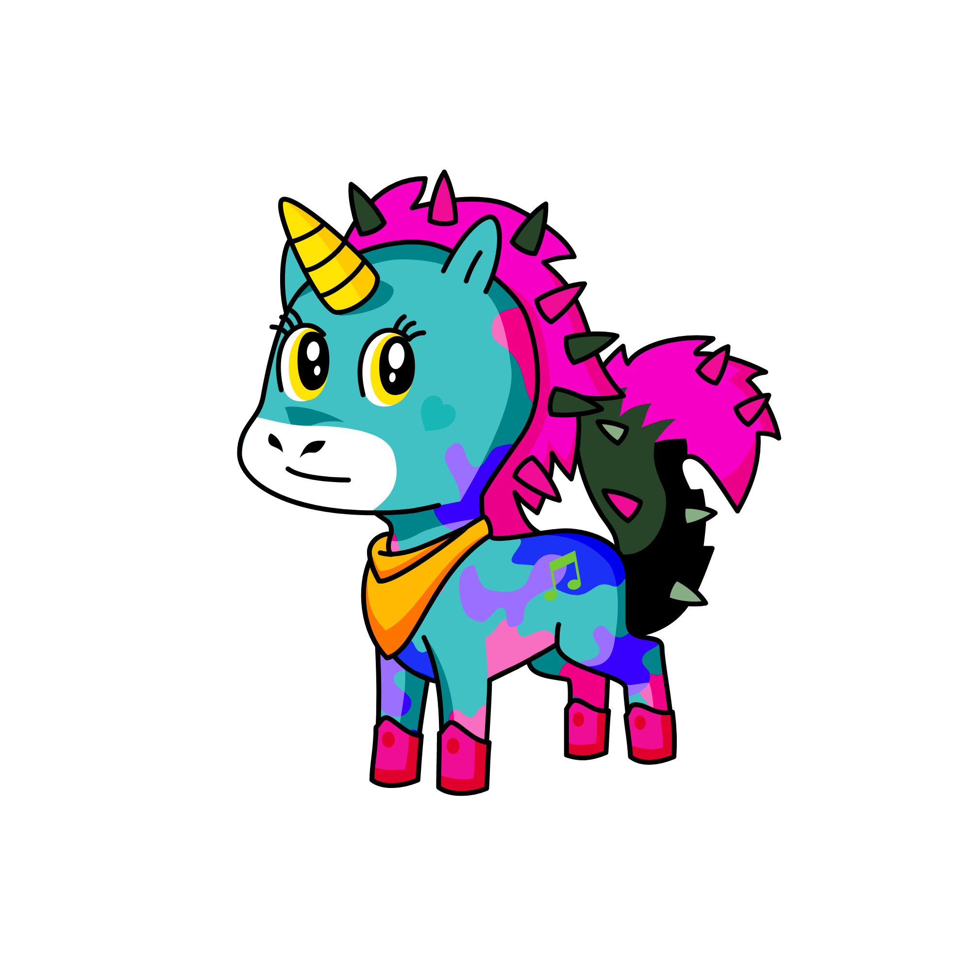 guruguru, the unicorn
