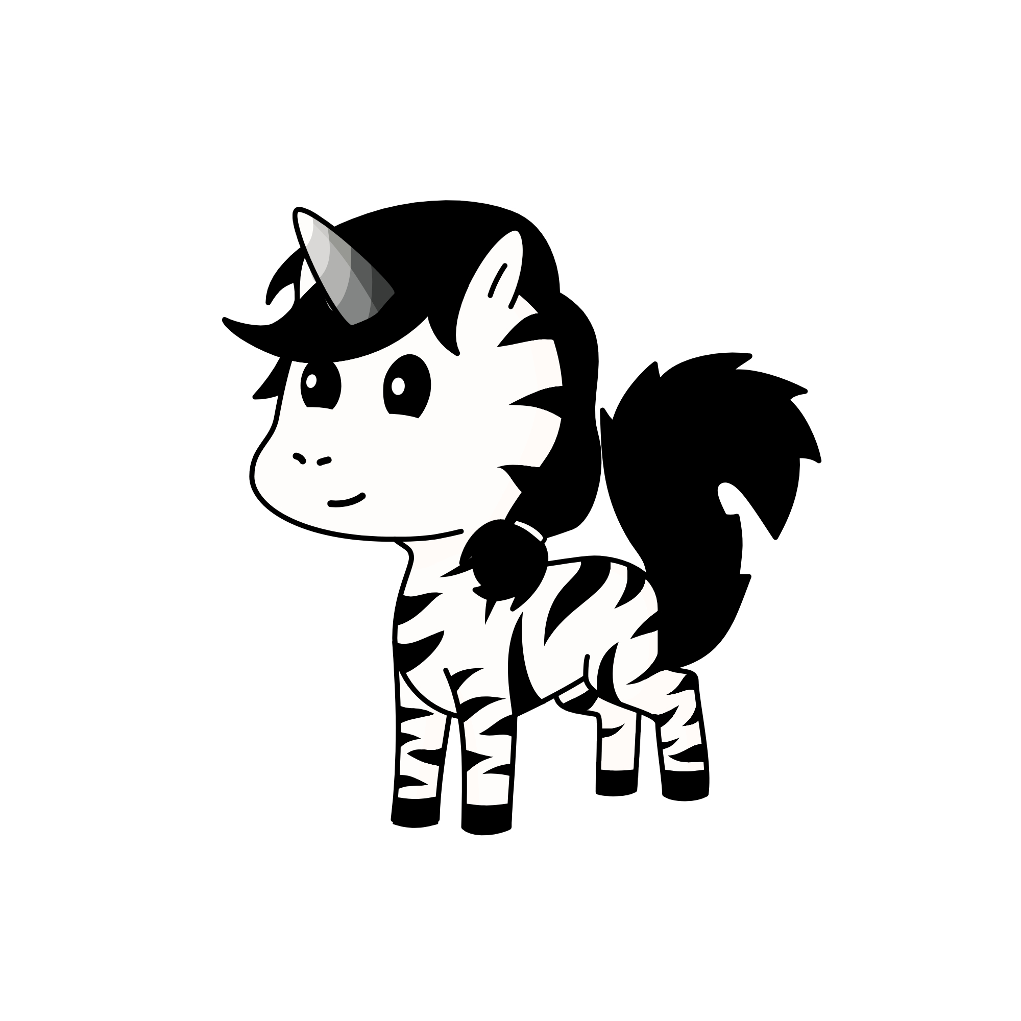 zebra , the unicorn