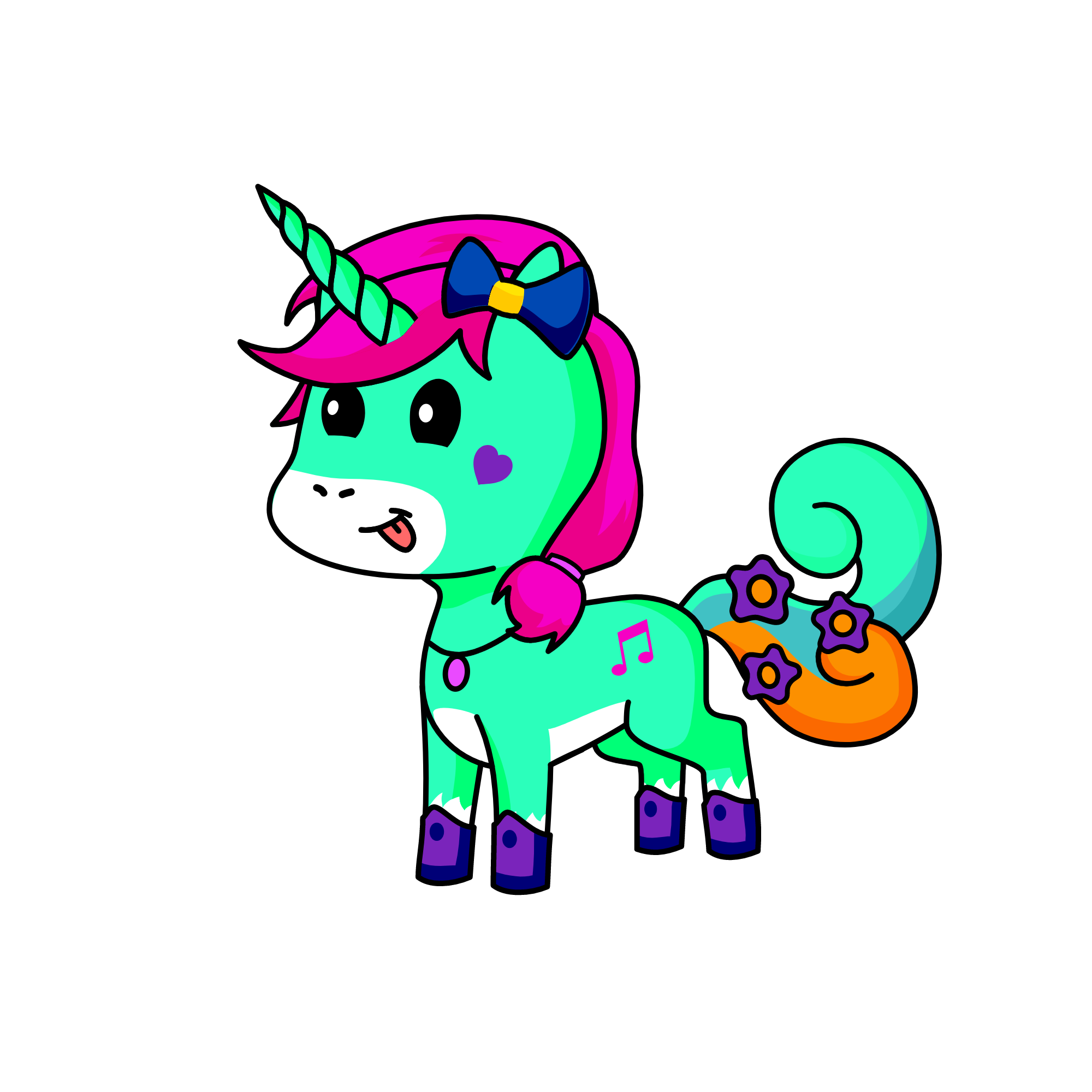 rose, the unicorn