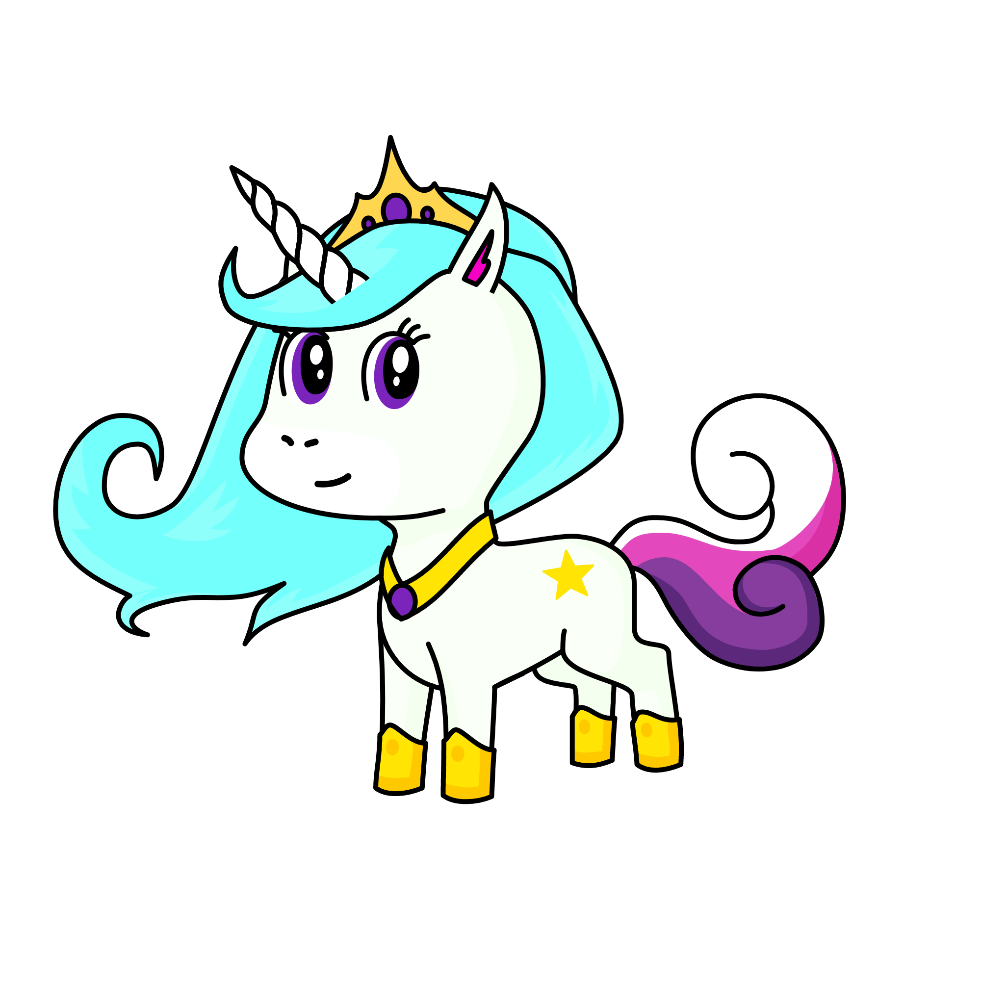 Prinecss Celestia, the unicorn