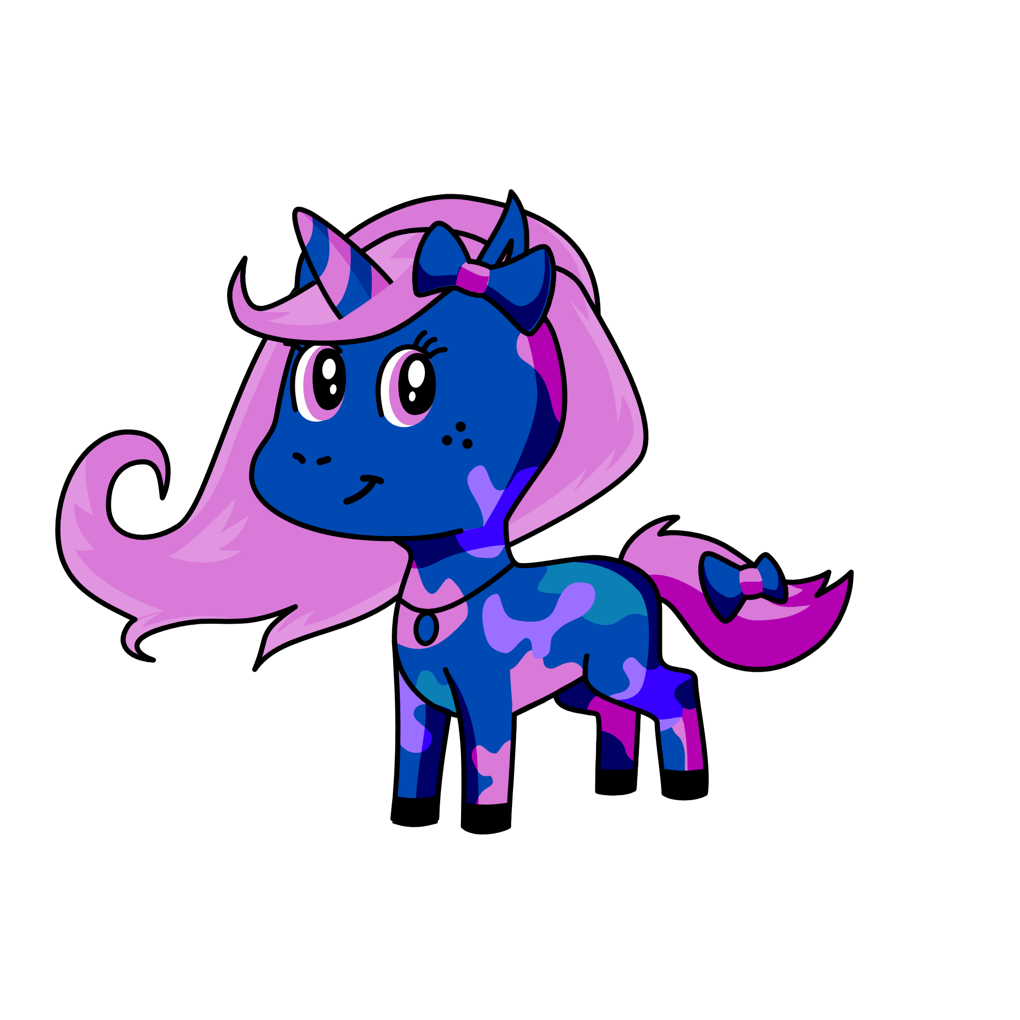 blue lavender, the unicorn