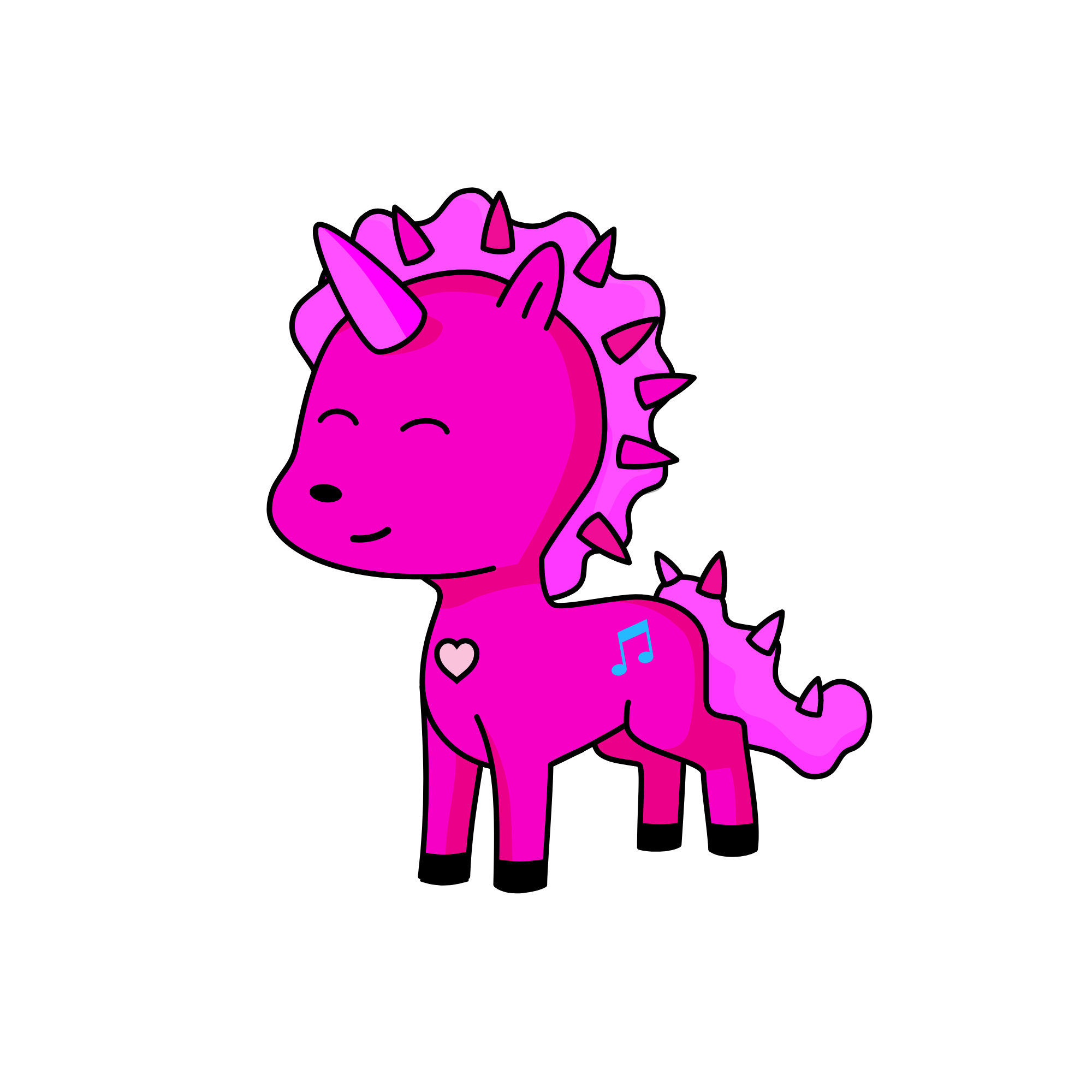 pinky + pie = Pinkypie, the unicorn