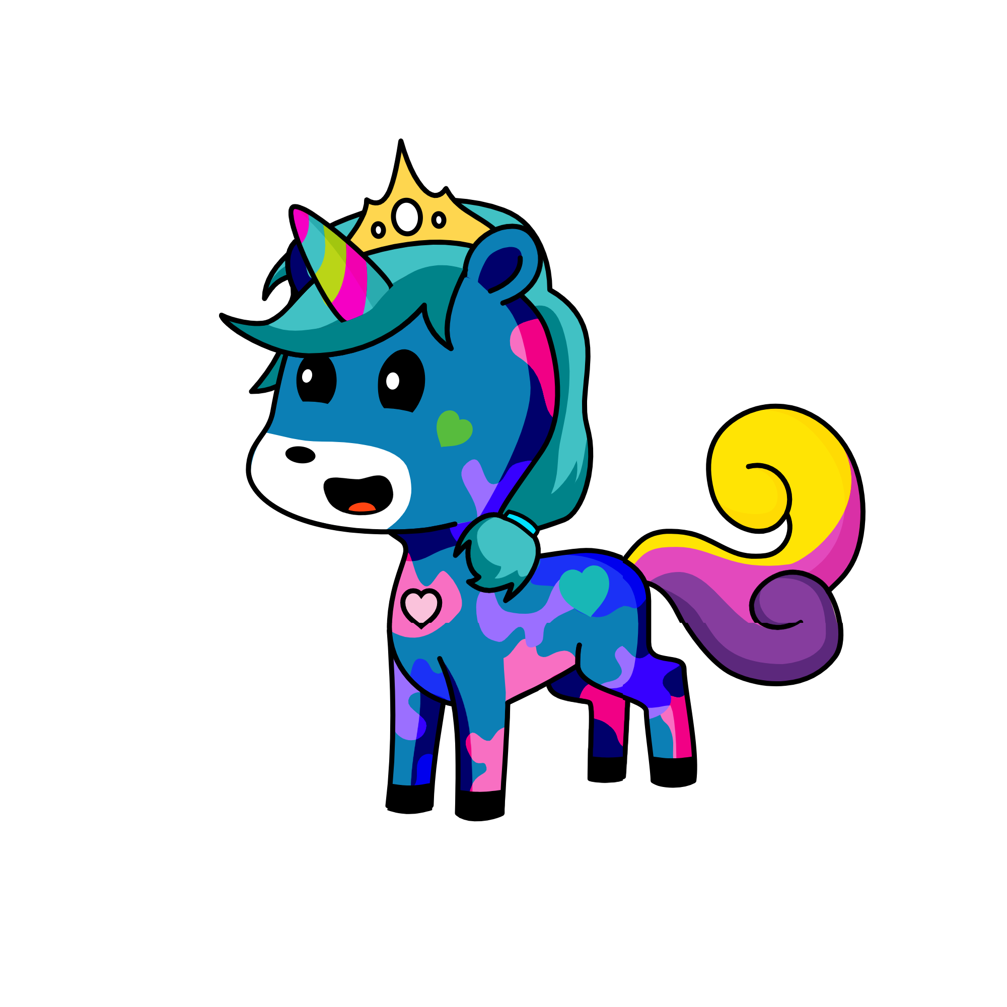 Princess Splater Art, the unicorn