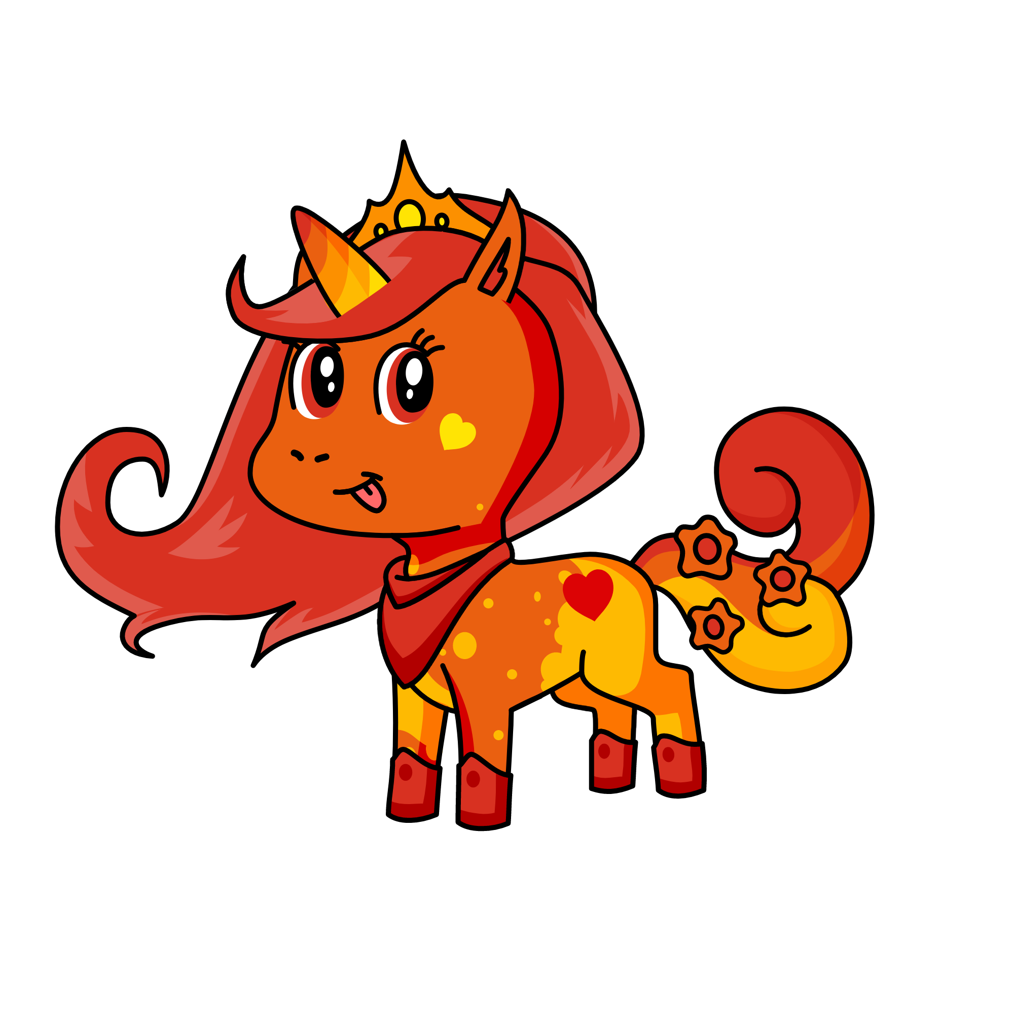 sunset, the unicorn