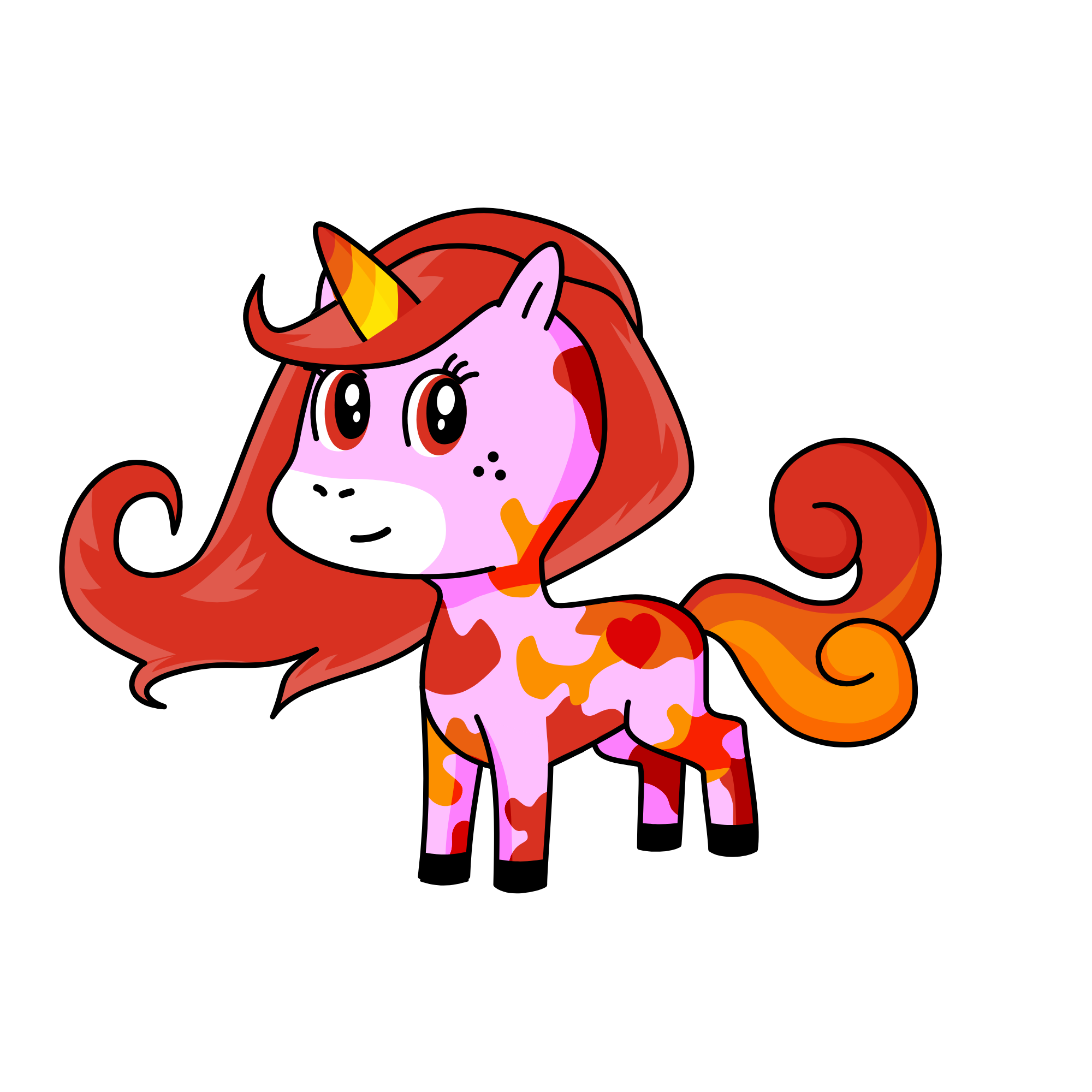 Flame, the unicorn