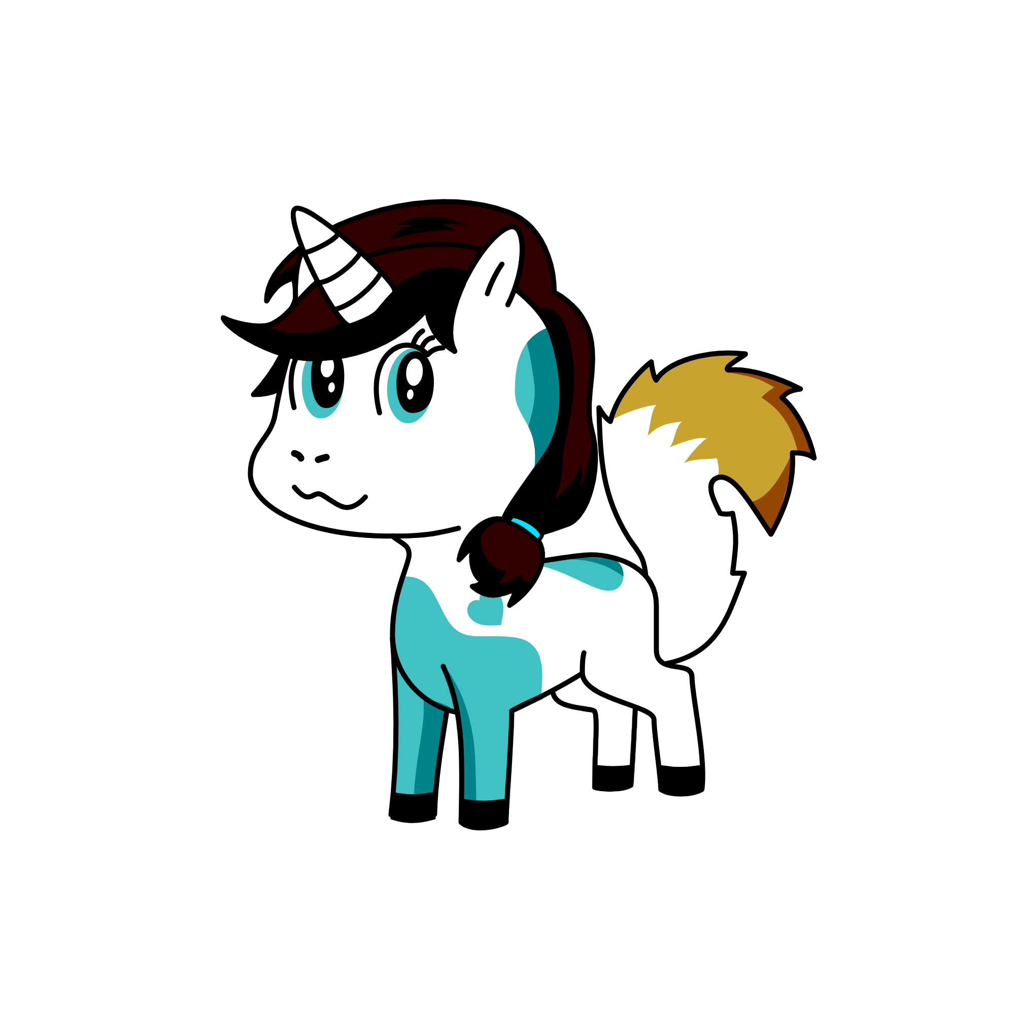 Cute Cat, the unicorn