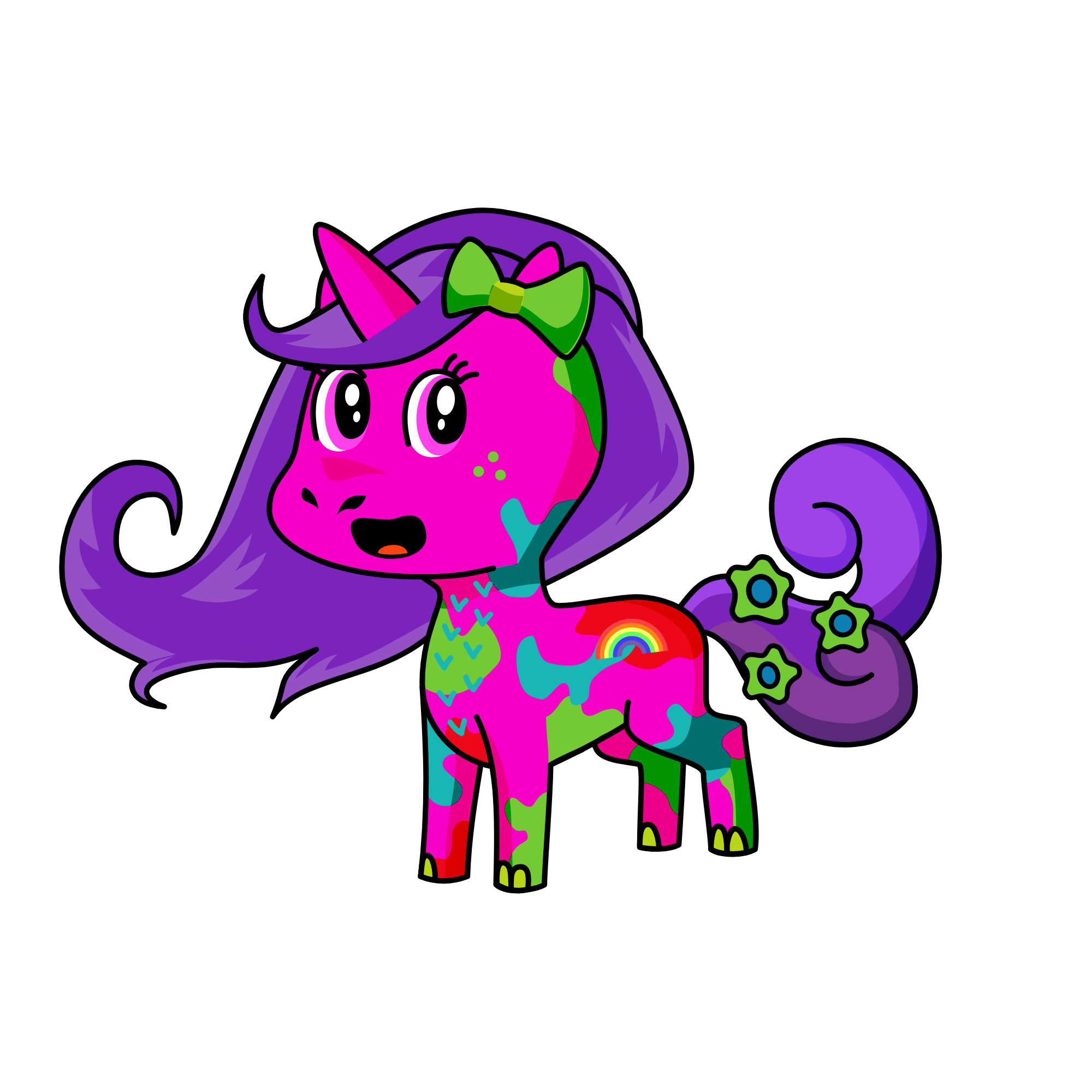 cute, the unicorn