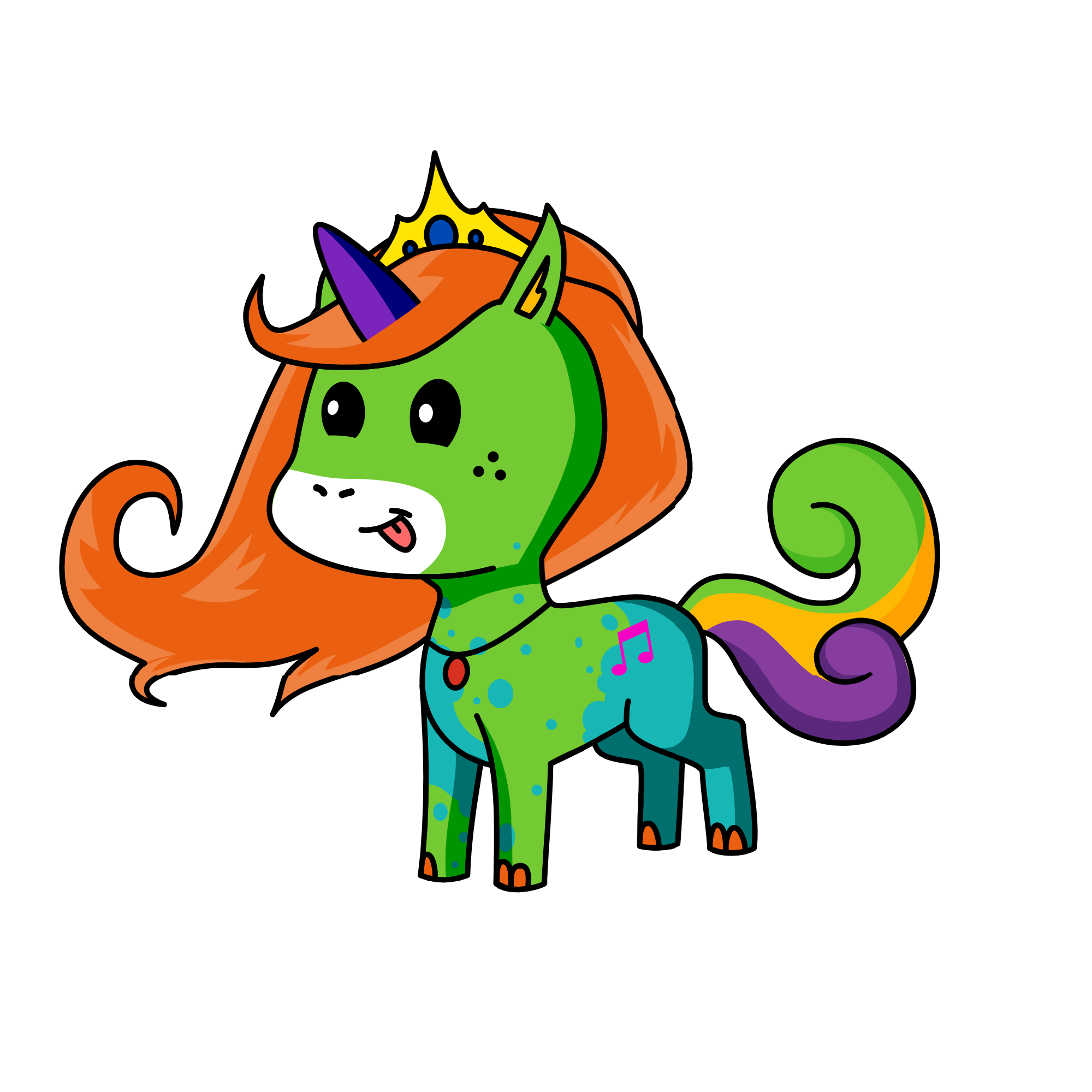 Rainbowmusic, the unicorn