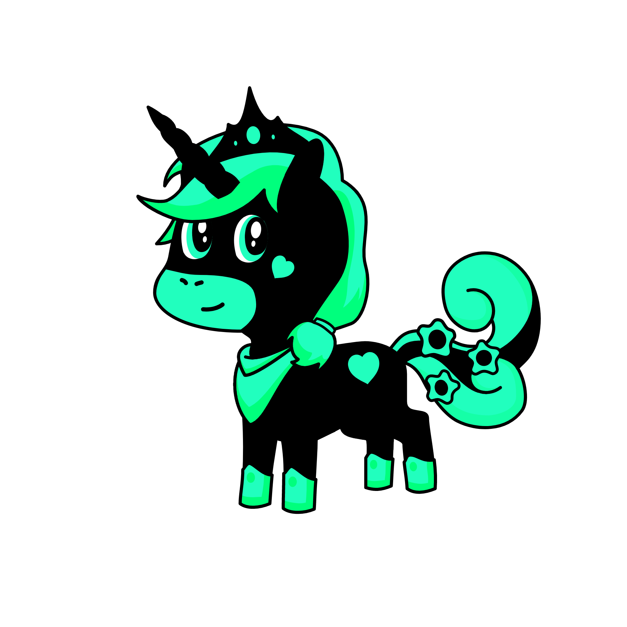 Crystal, the unicorn