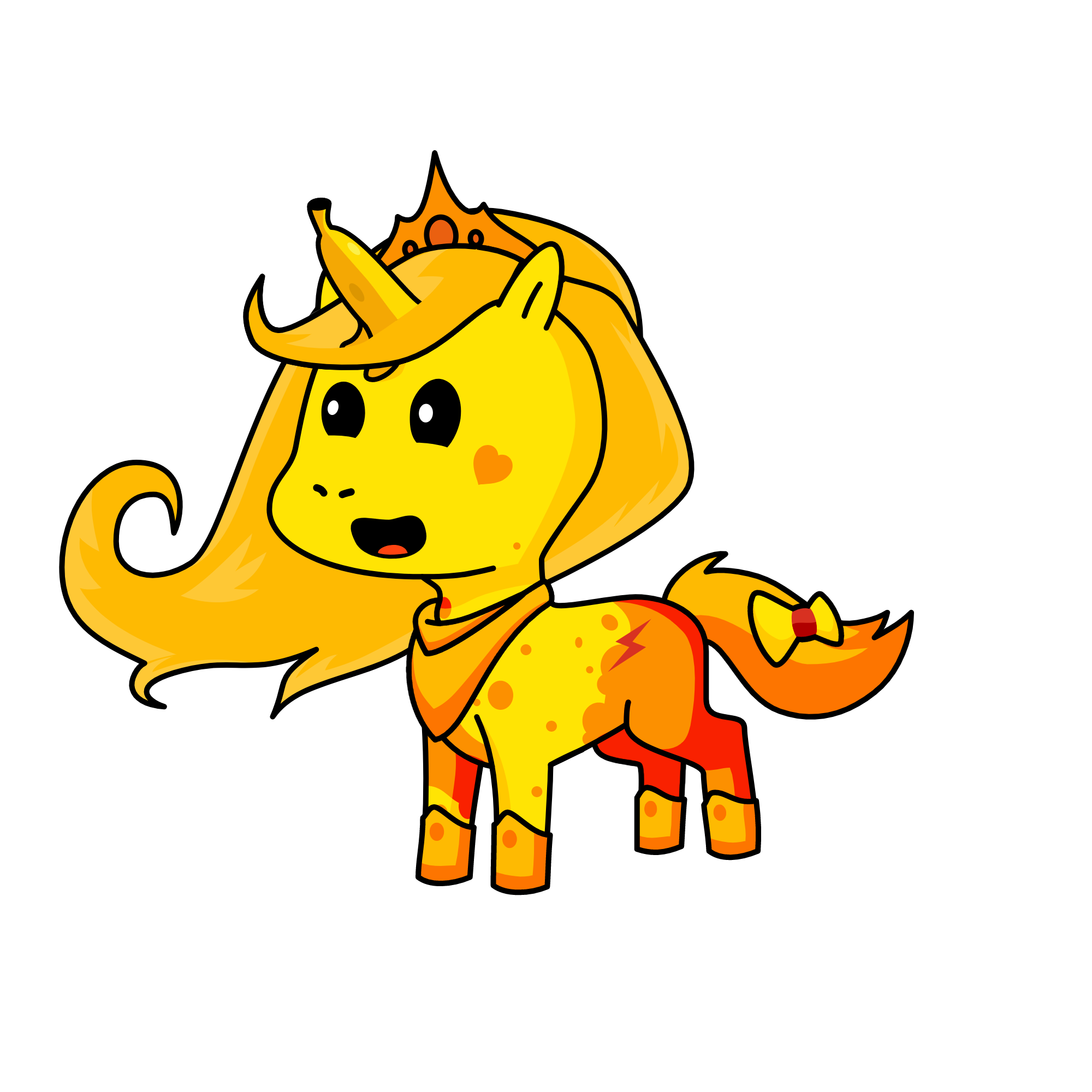 yellow, the unicorn