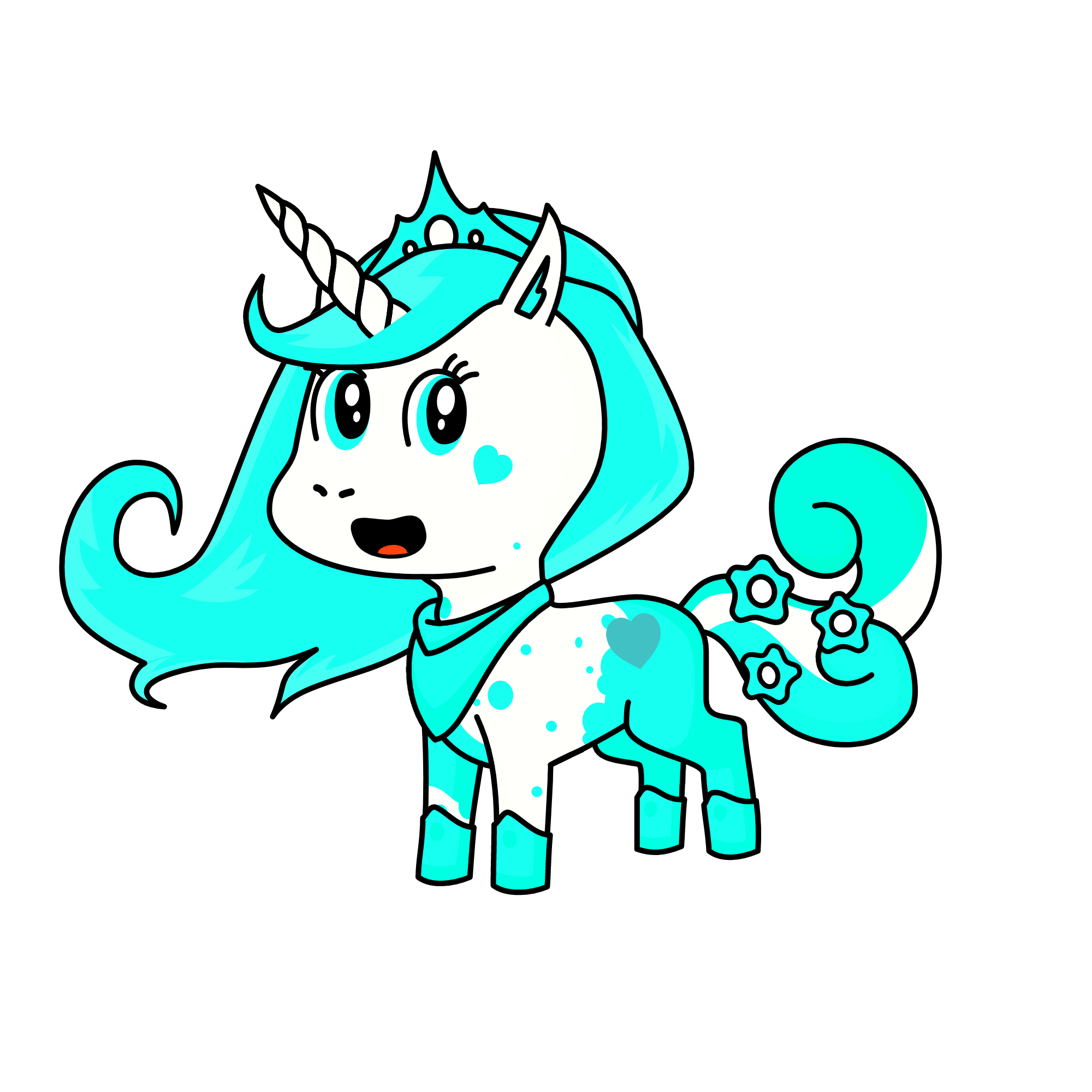 snowy, the unicorn