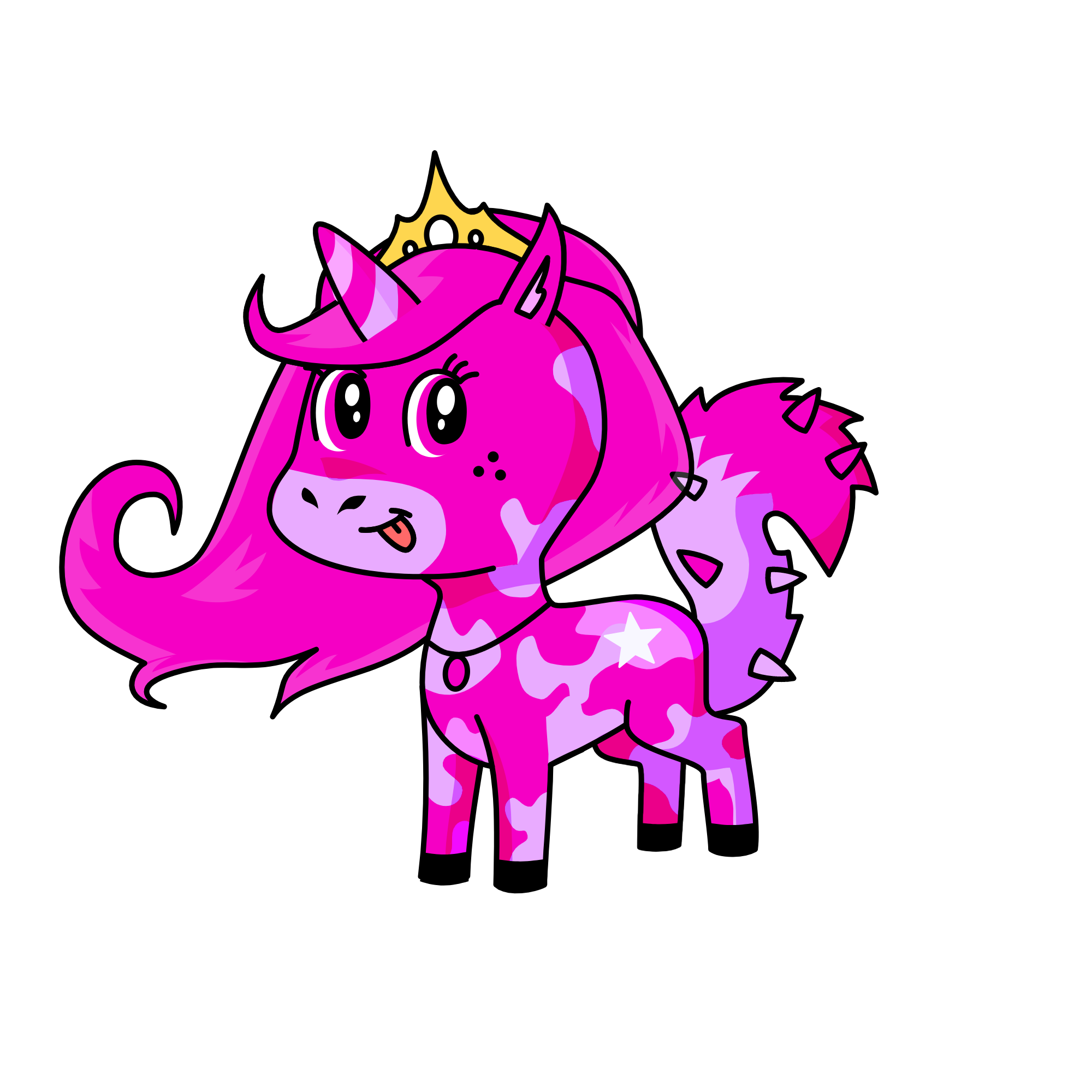 Princess Cloudy, the unicorn