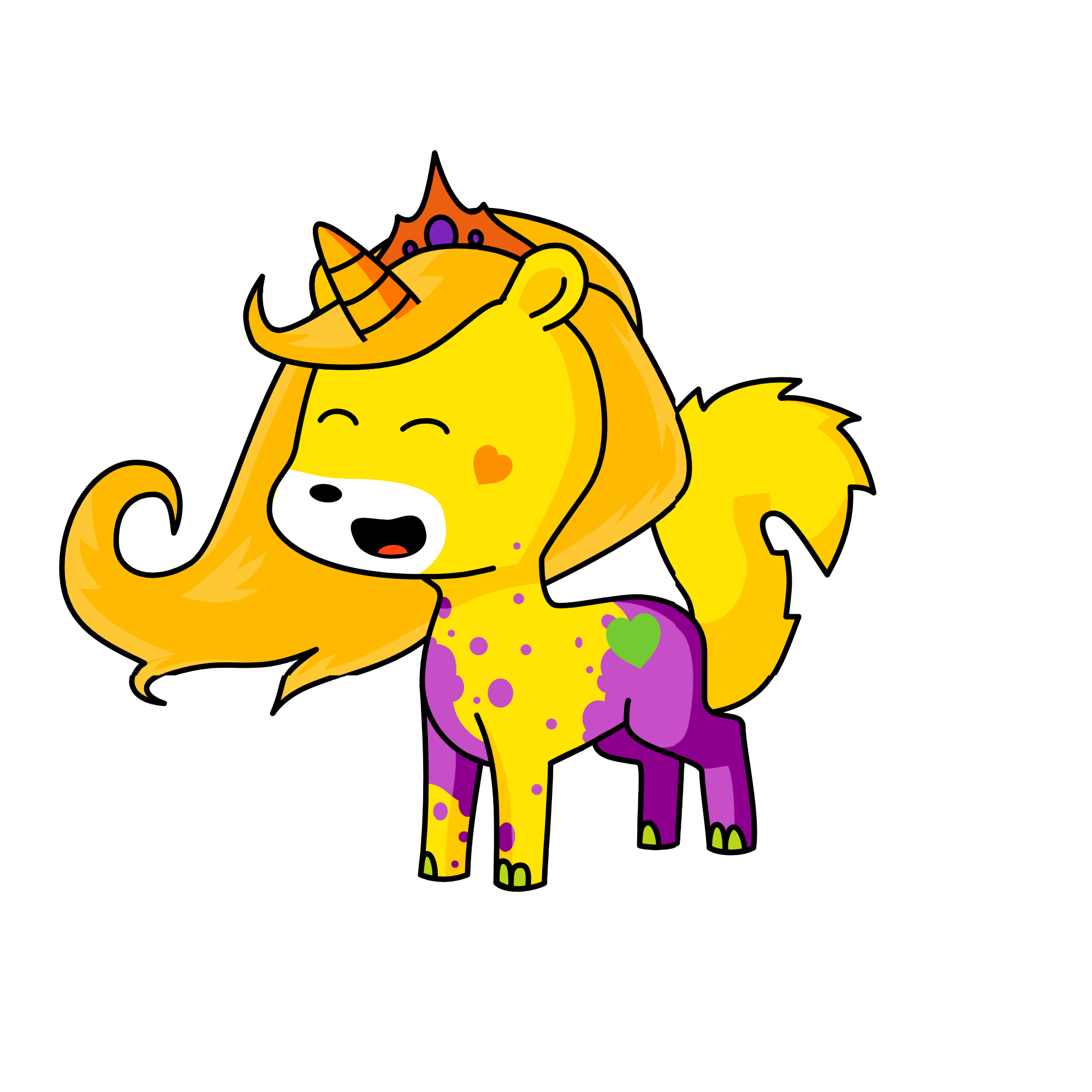 golden art, the unicorn