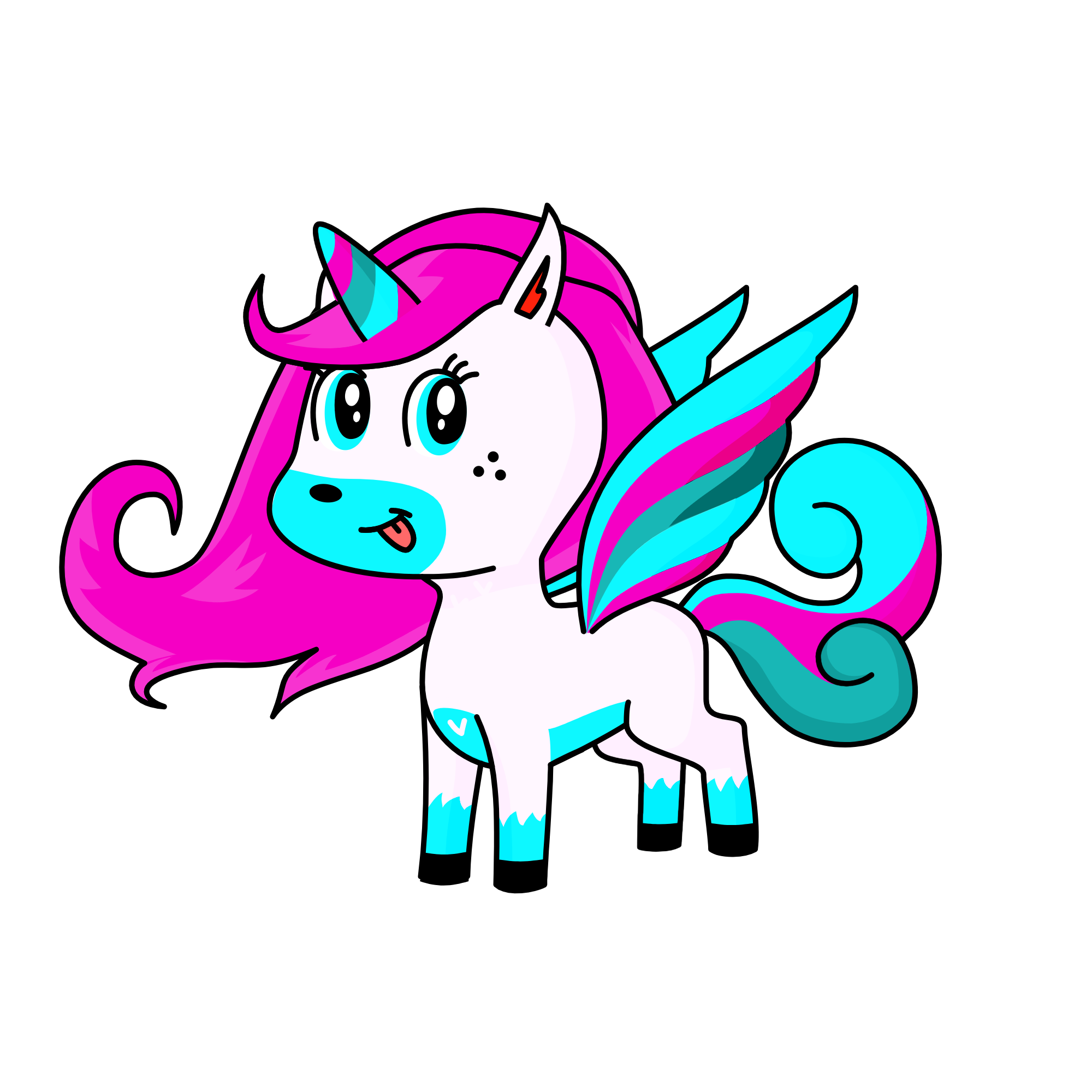 snowacorn, the unicorn