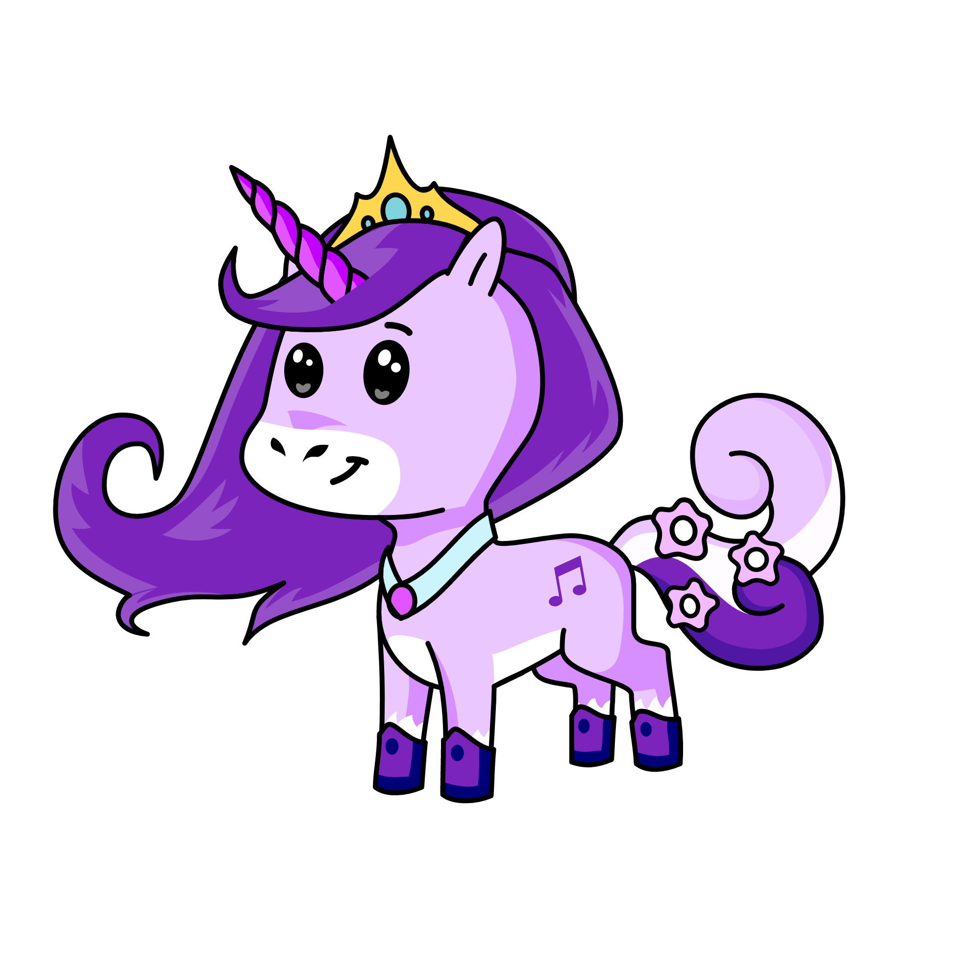 queen purple, the unicorn