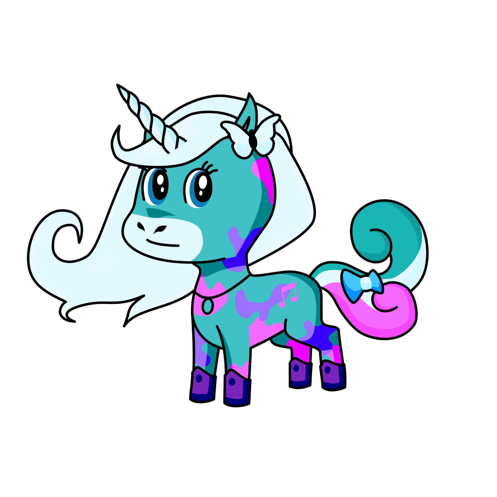 Snow, the unicorn