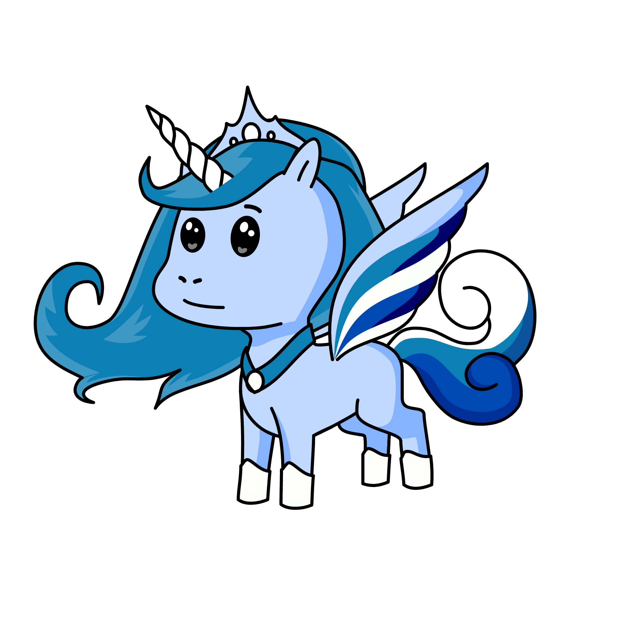 Queen Oceania, the unicorn