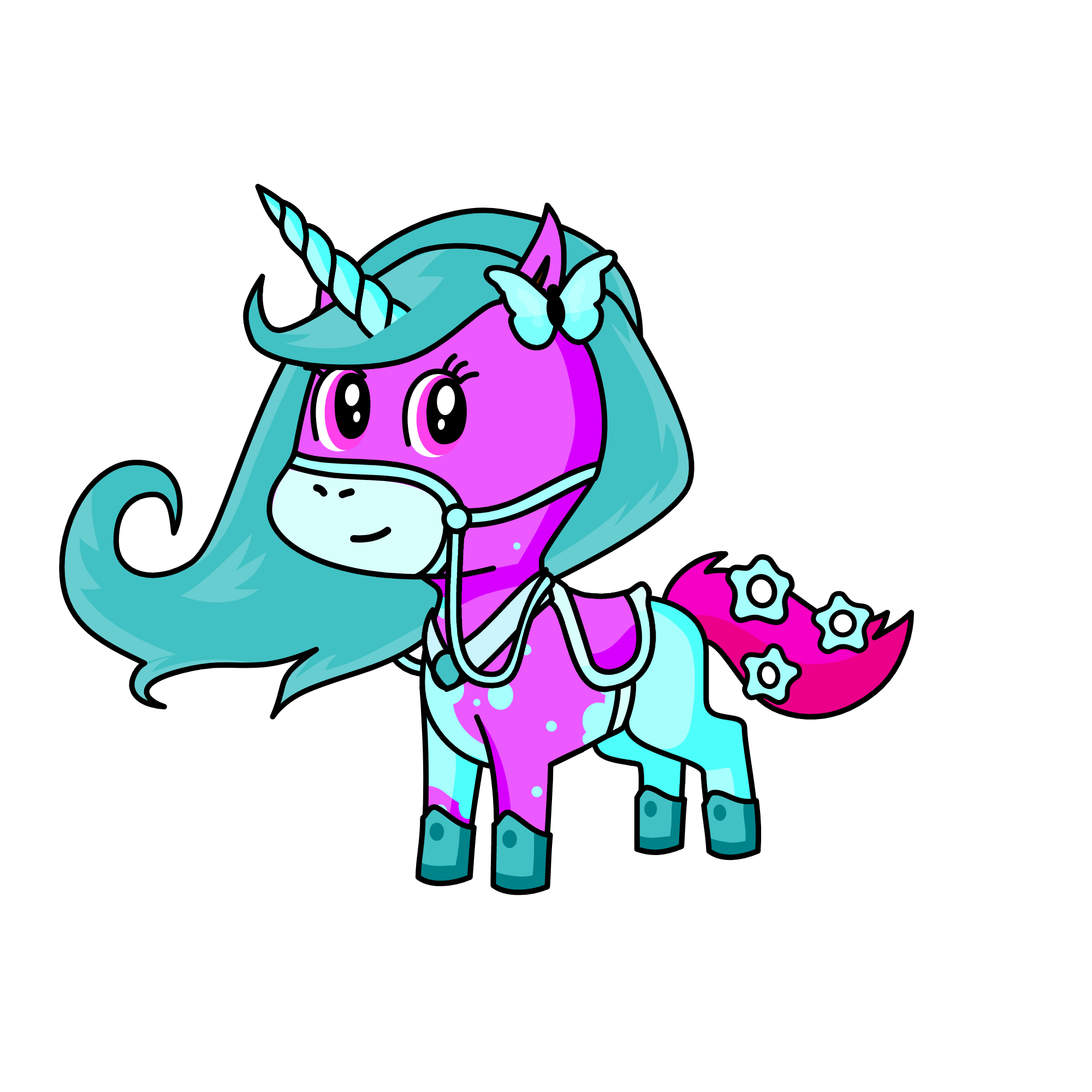 Fluffy, the unicorn