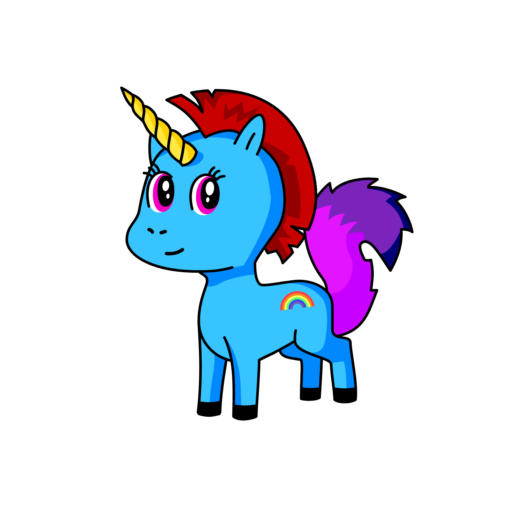 Rainbow Dash 2.failure, the unicorn
