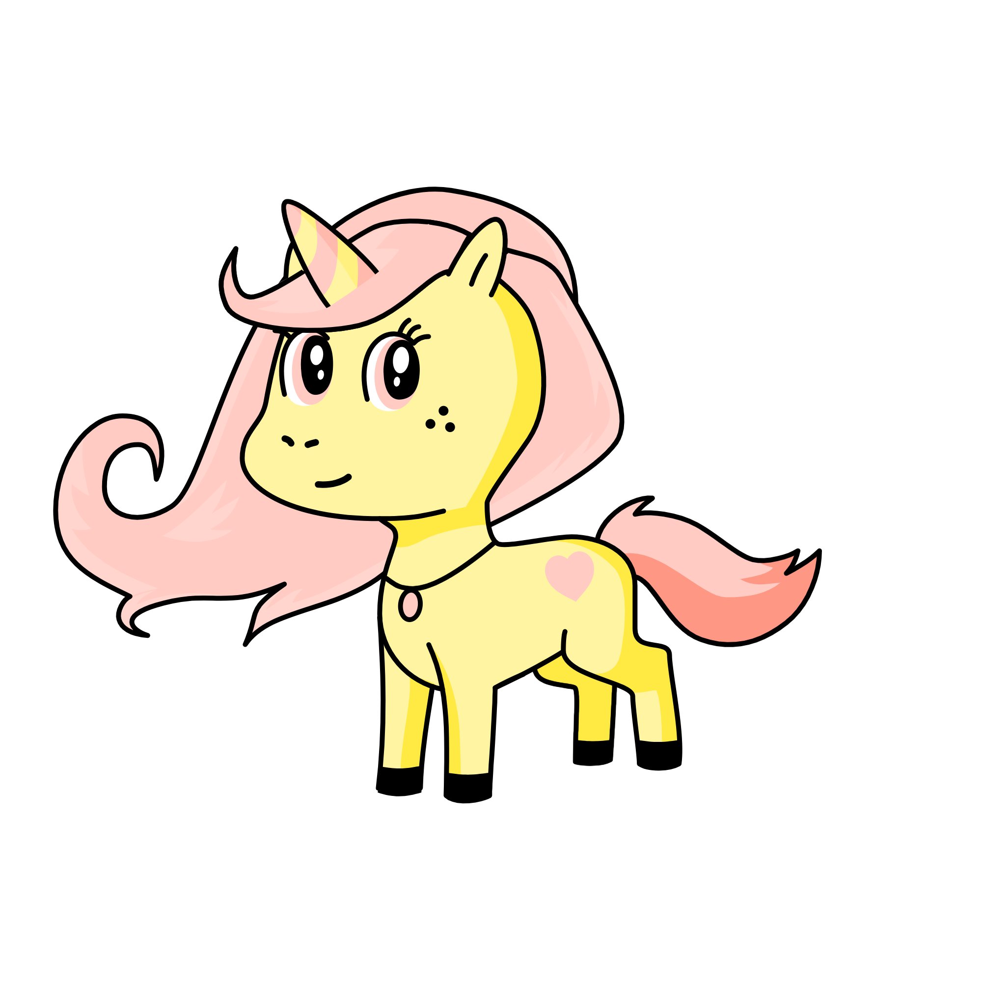 flutershy , the unicorn