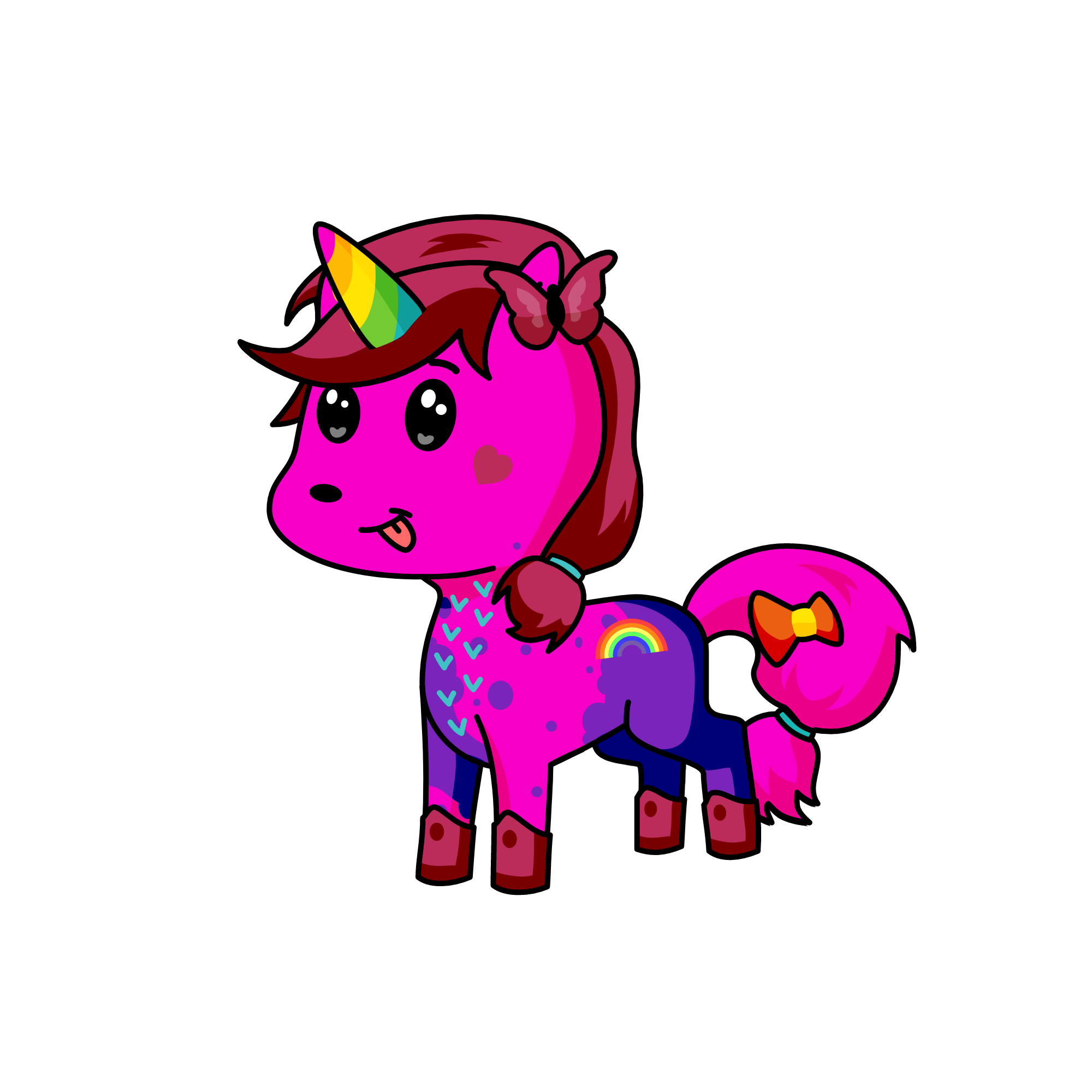 butterfly, the unicorn