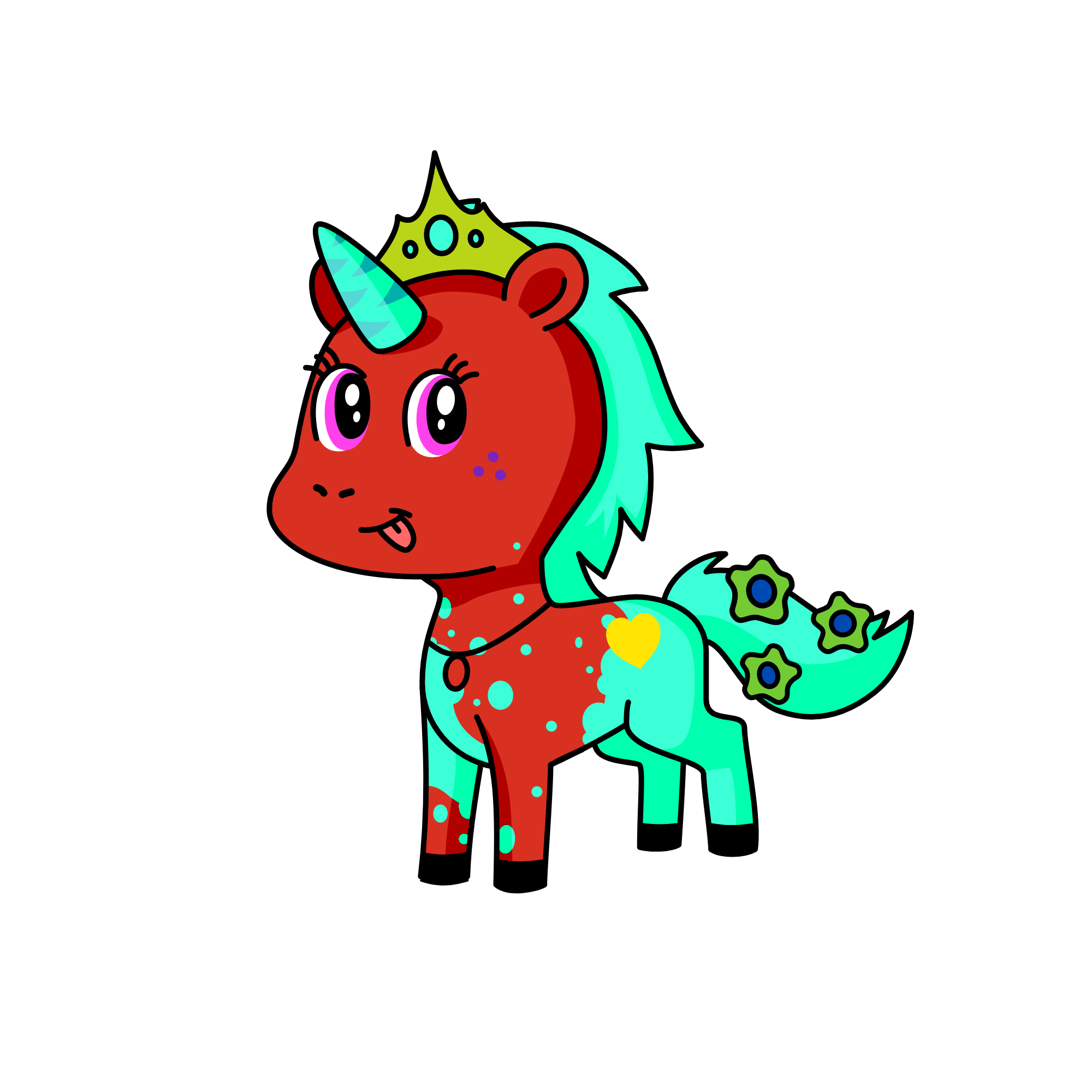 rose, the unicorn