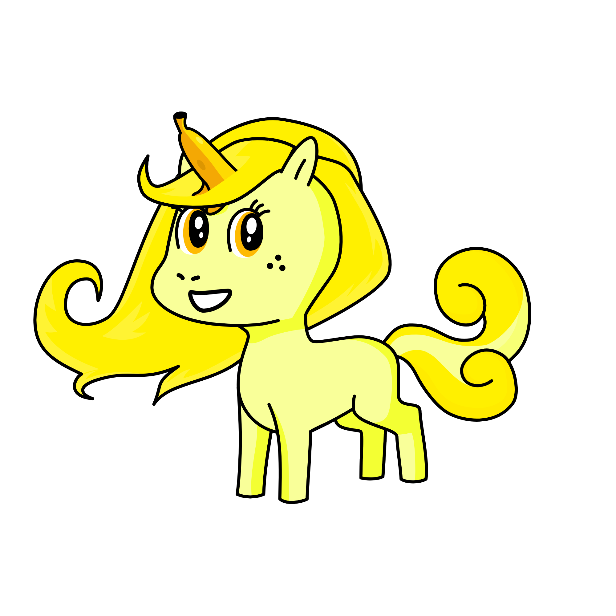 Banana Moomie, the unicorn
