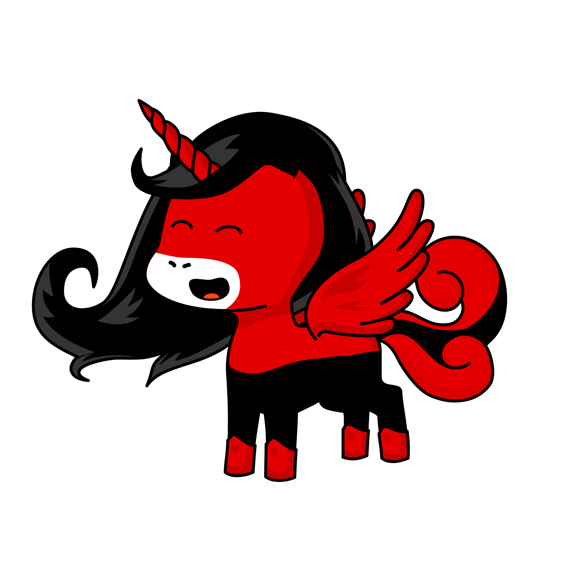 Harliy quin, the unicorn
