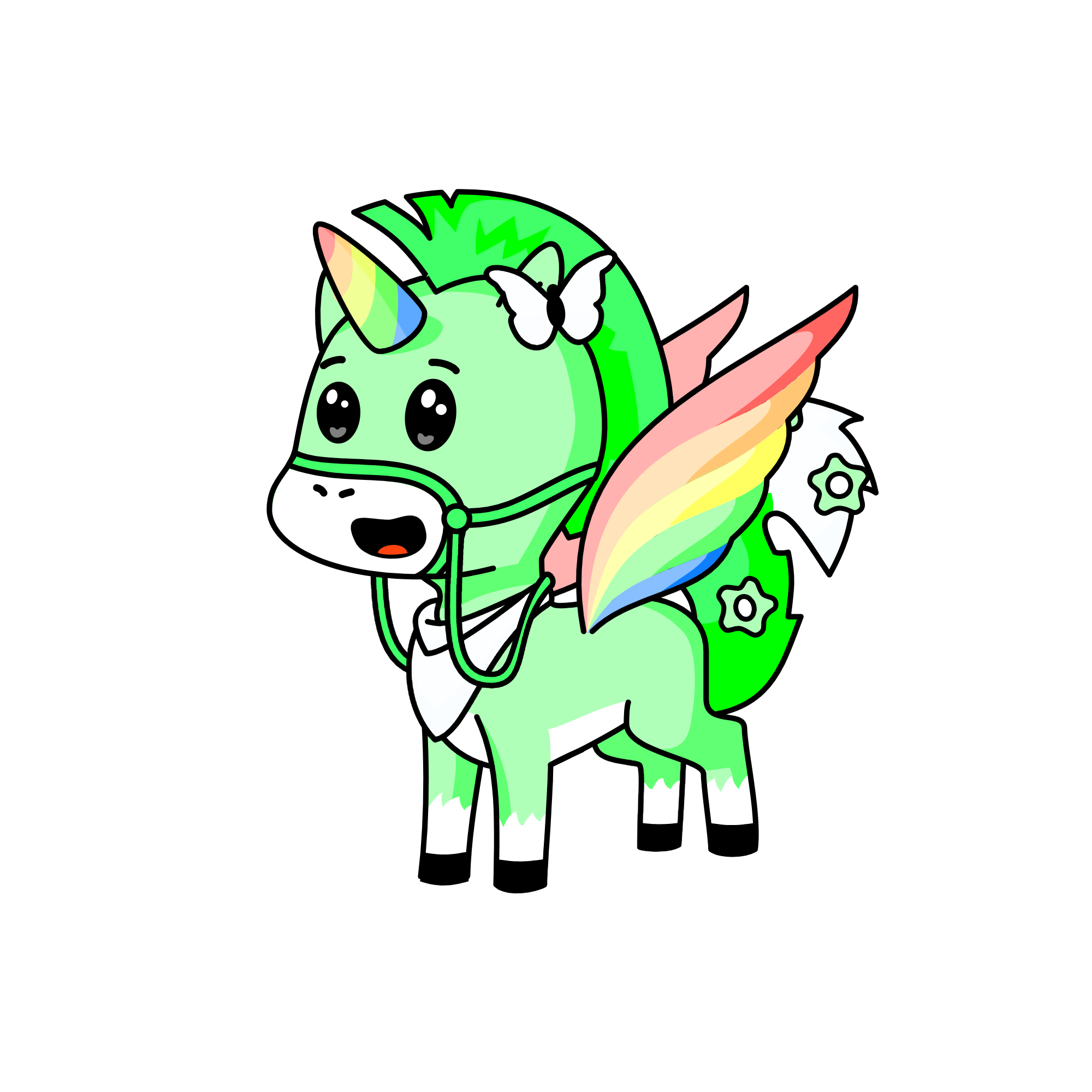 Mintee, the unicorn