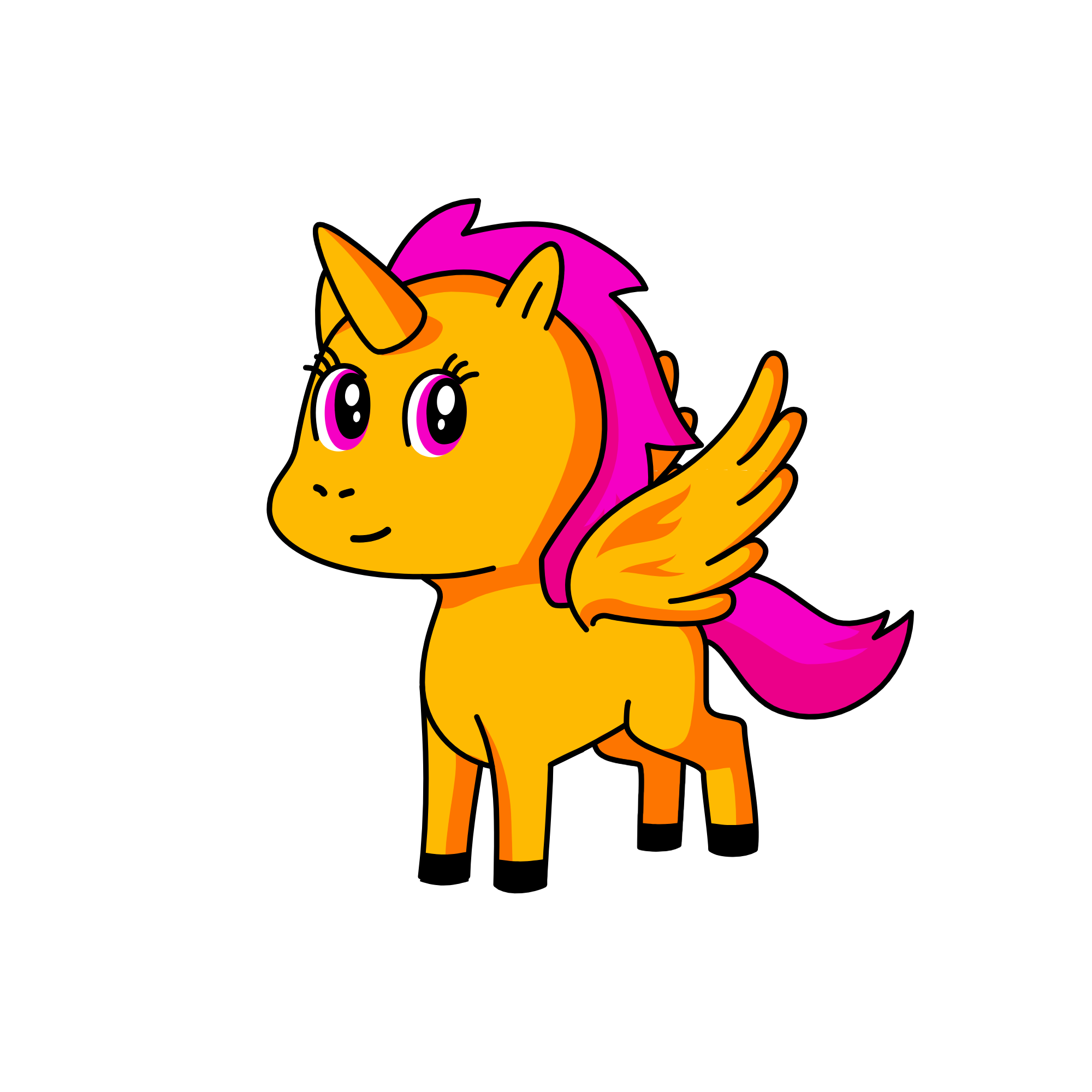 Scootoloo, the unicorn