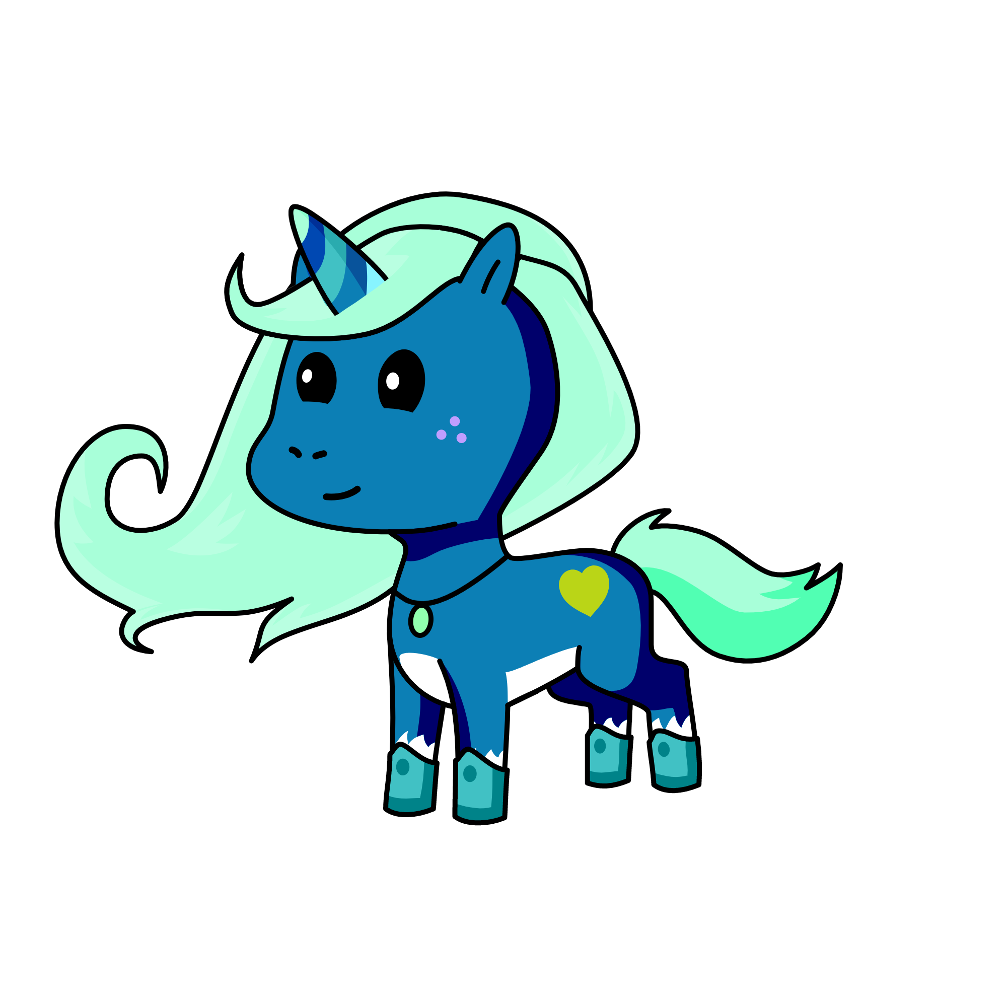 Aqua (Unicorn of the ocean), the unicorn