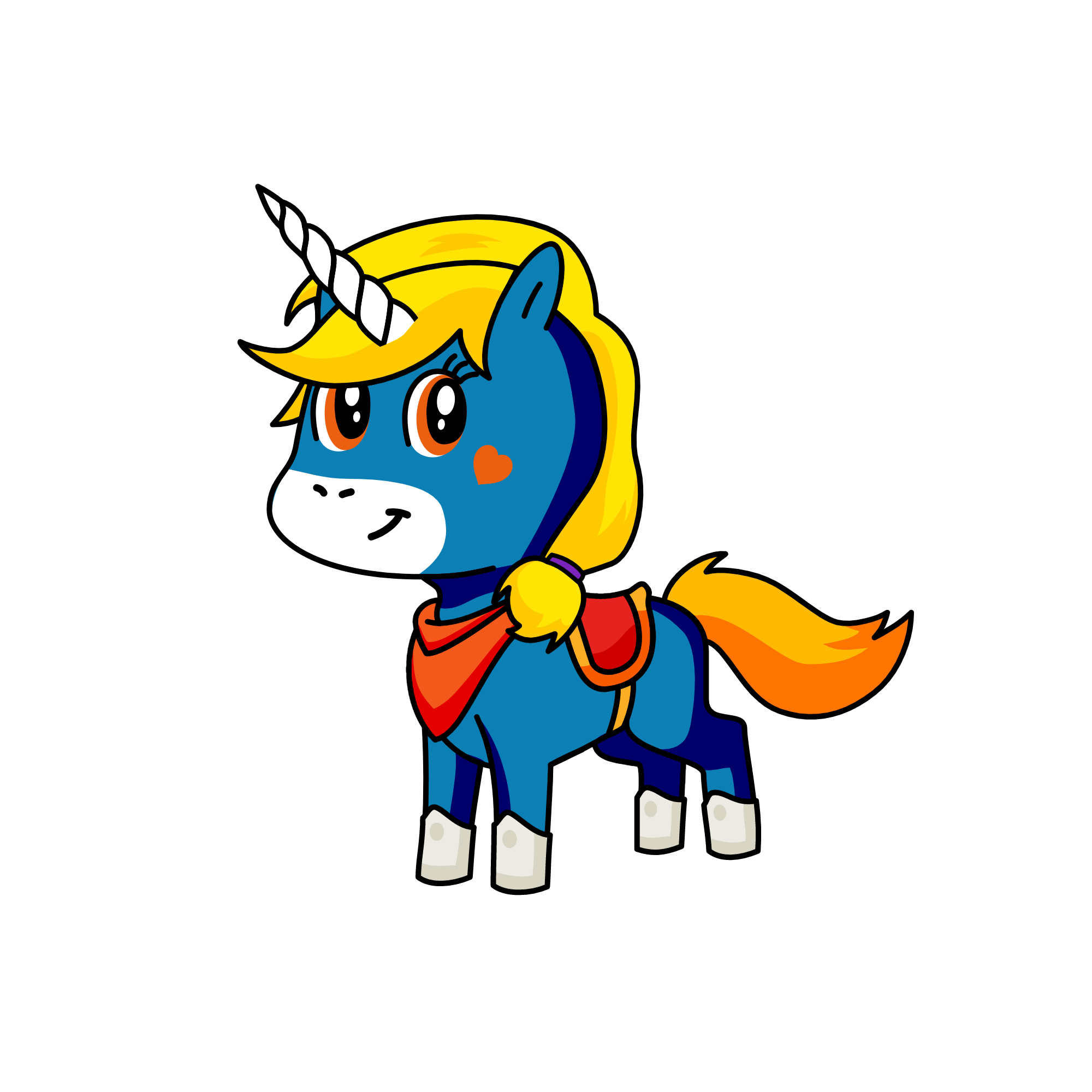 BLUEBERRY, the unicorn