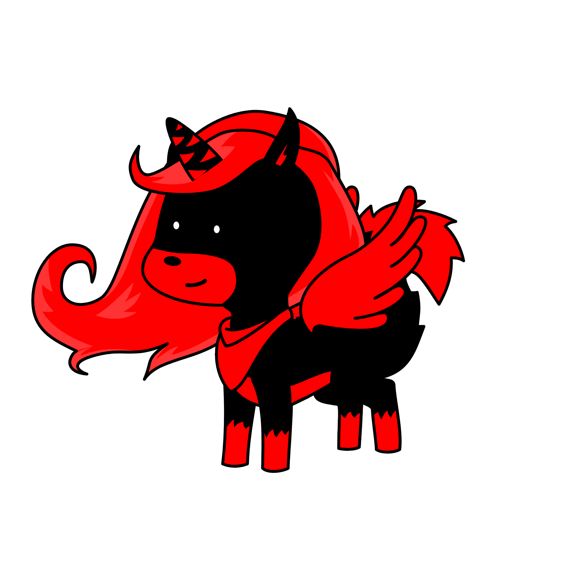 SCARY UNICORN, the unicorn