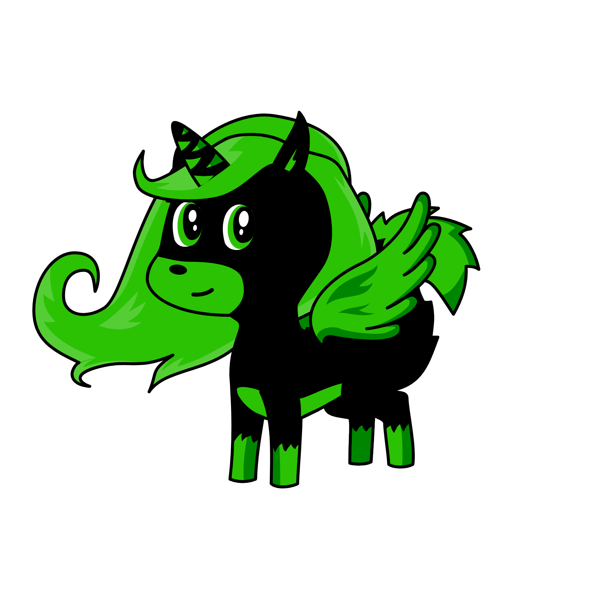 SCARY EVIL HACKER UNICORN, the unicorn
