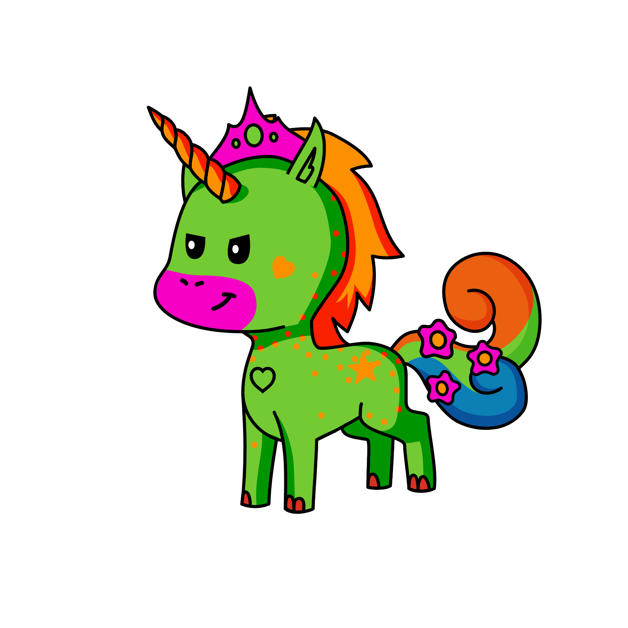 EVIL PRINCESS, the unicorn