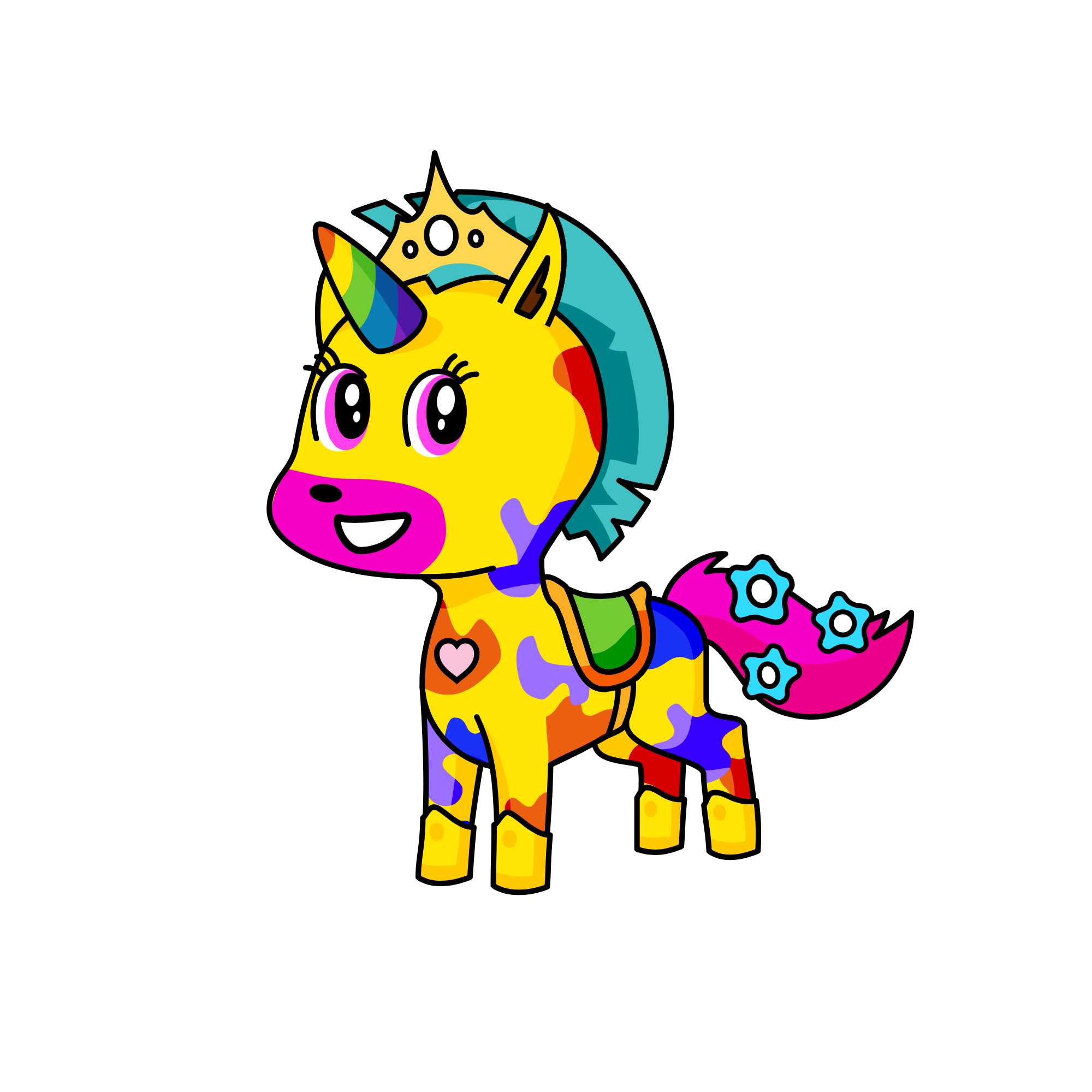 rainbow, the unicorn