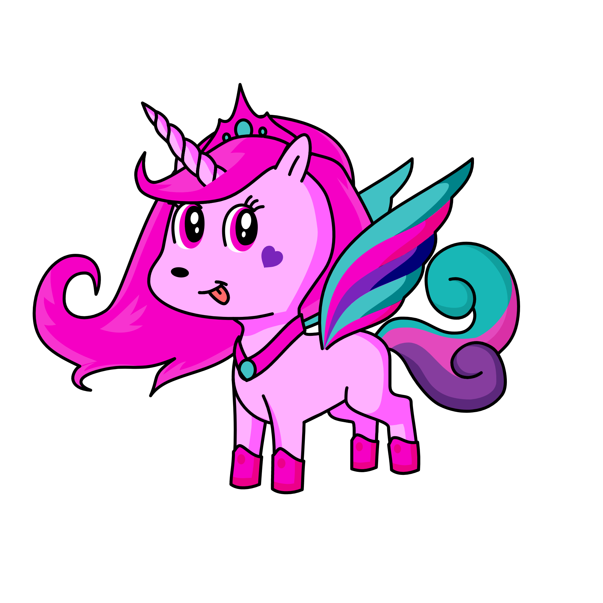 Cotten Candy princess, the unicorn