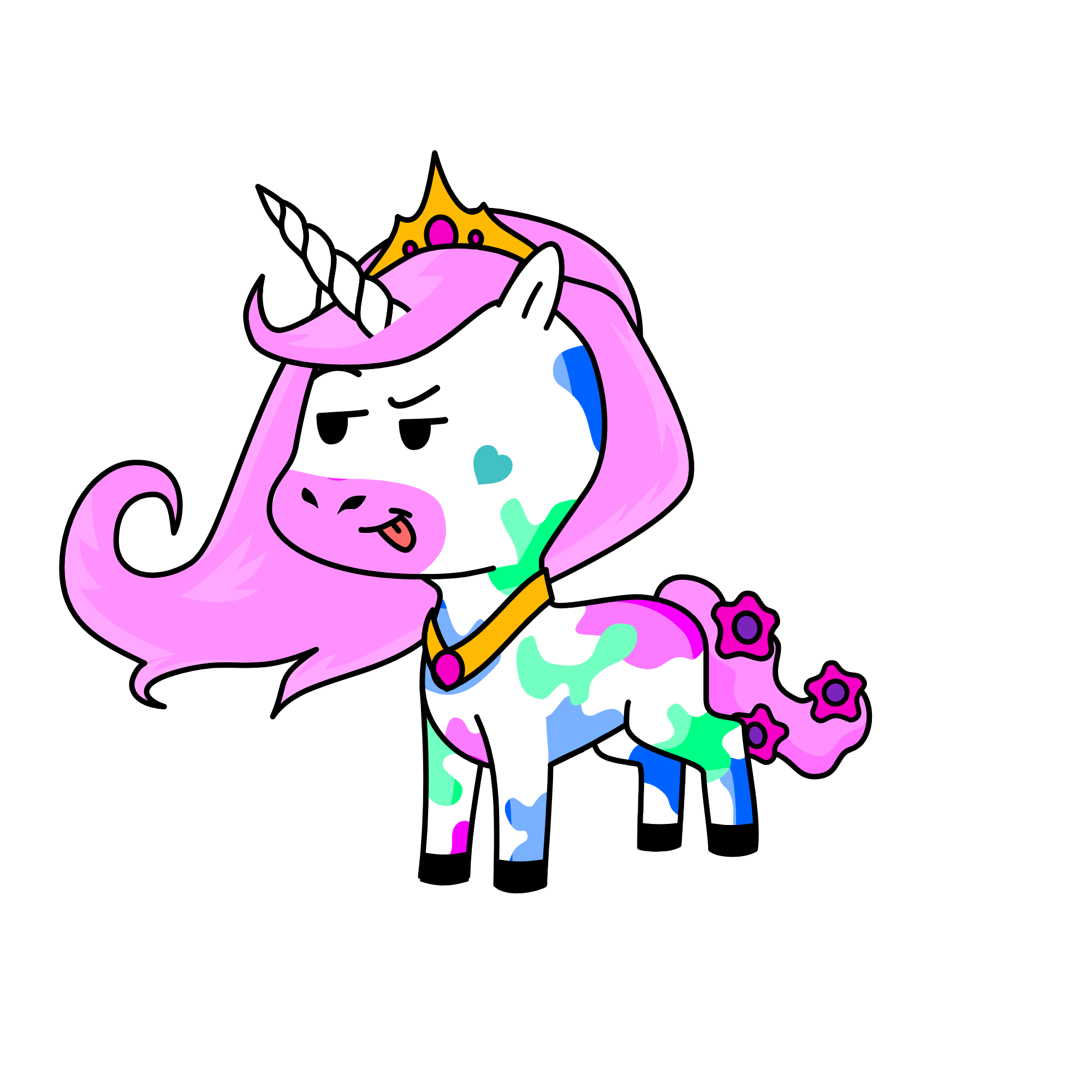 unicorn is bored, the unicorn