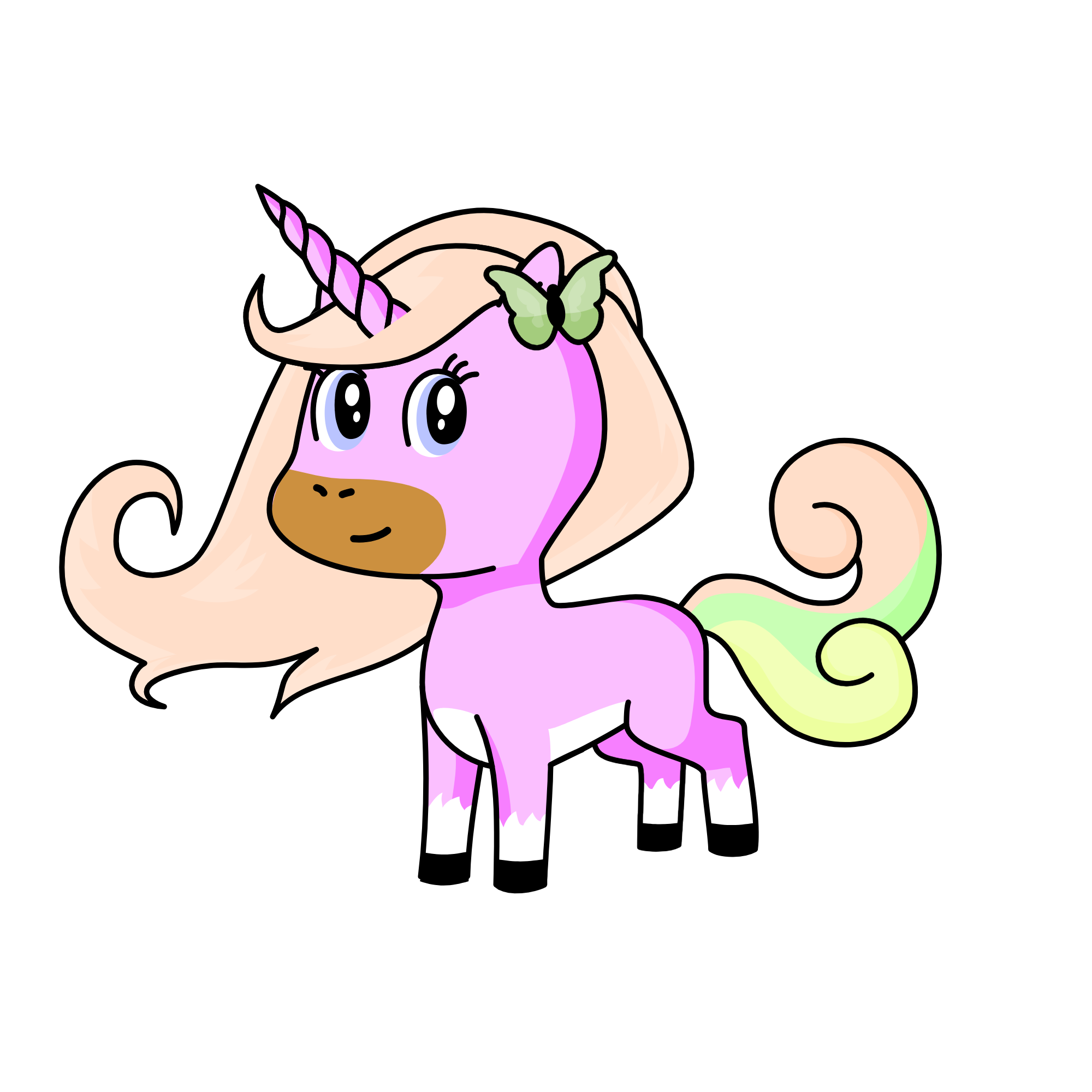 Rainbow, the unicorn