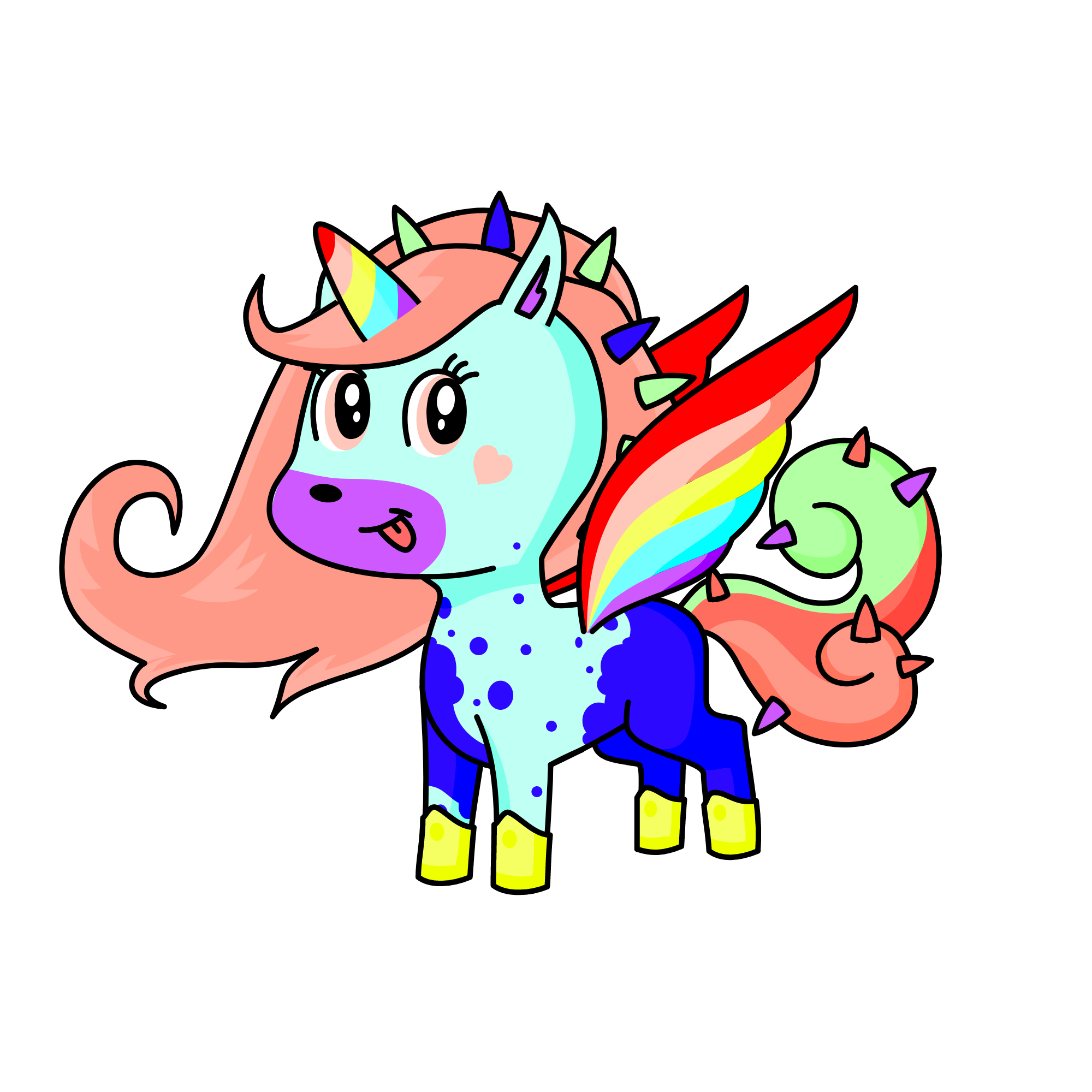 dj Rainbow, the unicorn
