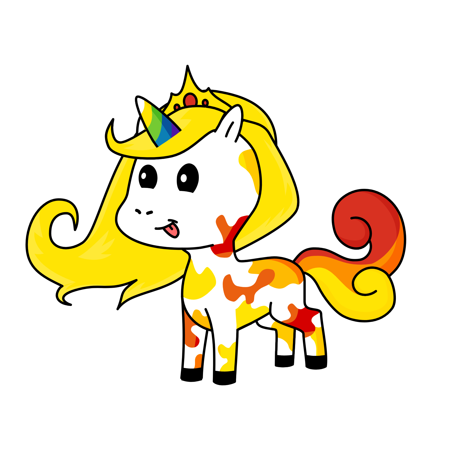 golden art, the unicorn