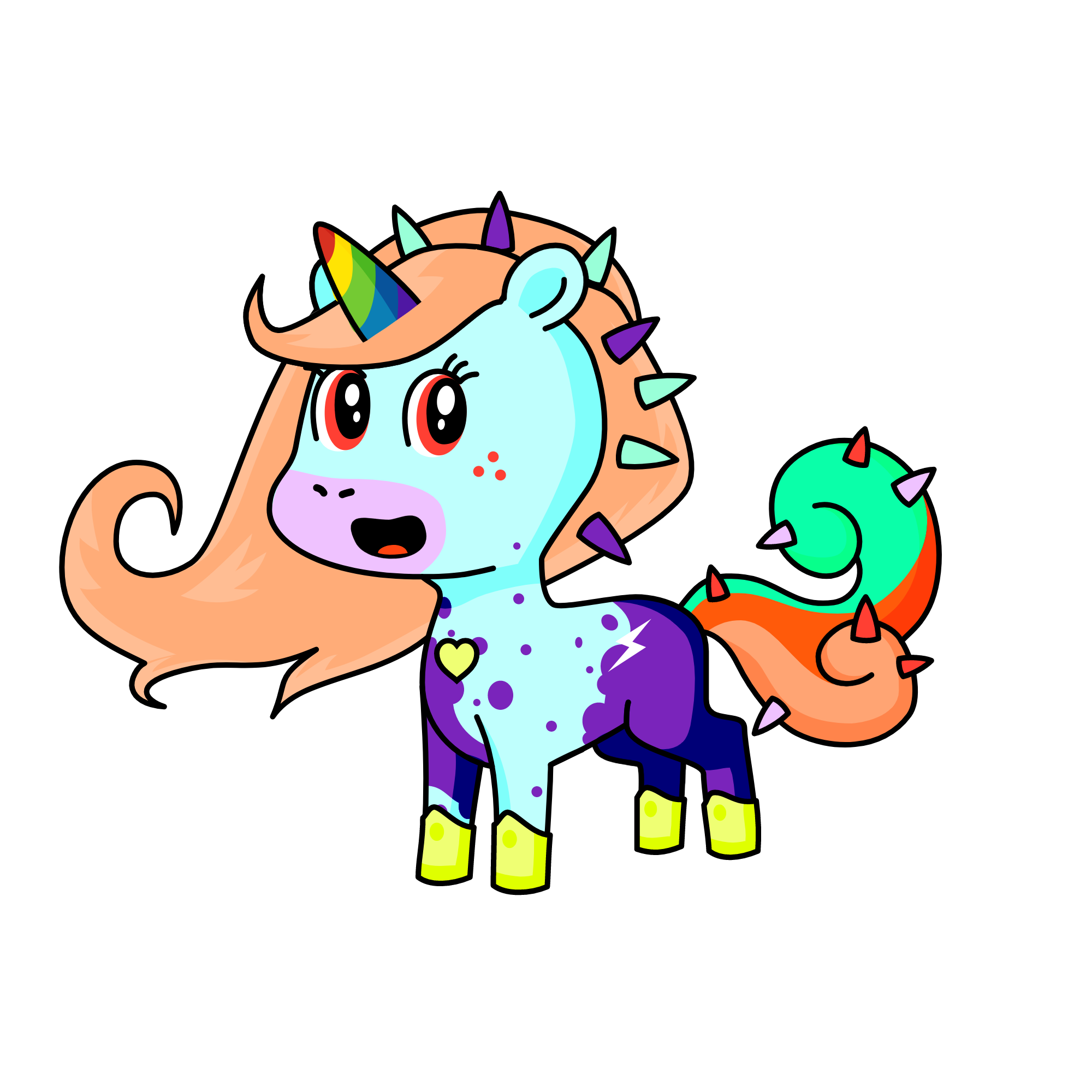 rose, the unicorn