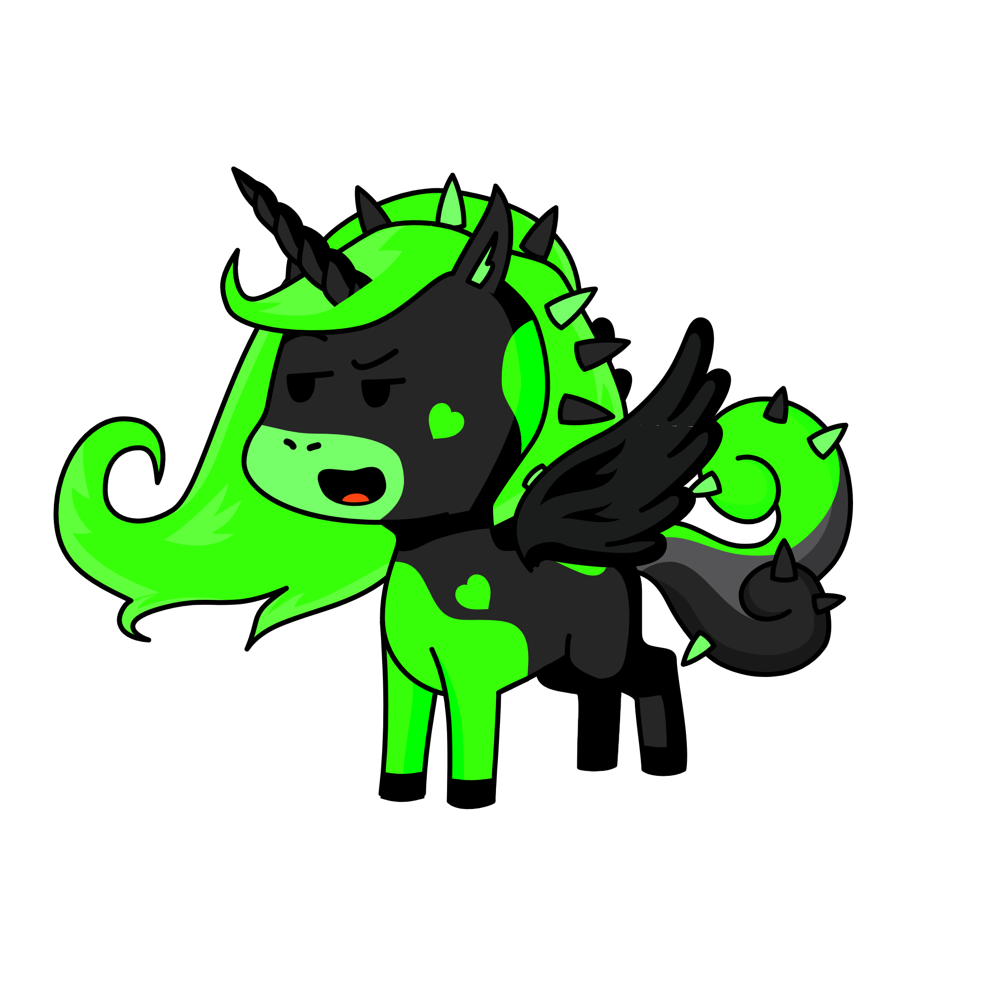Evil, the unicorn