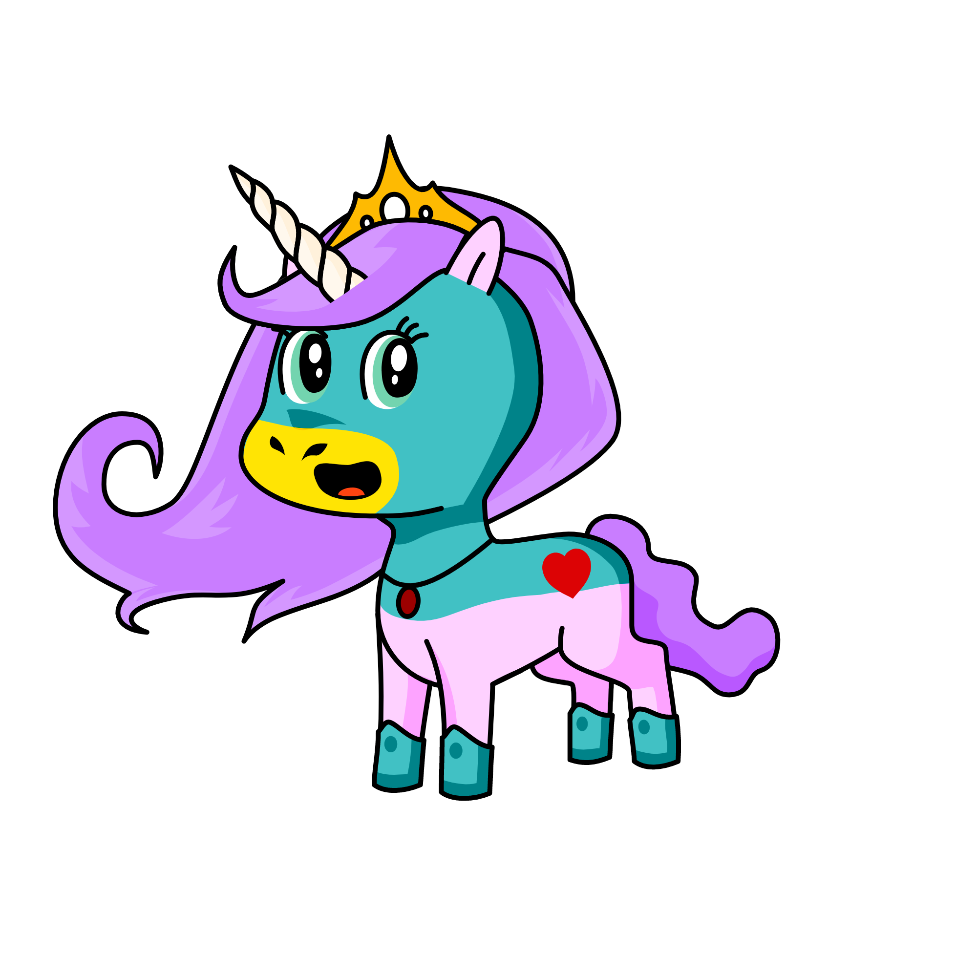 queen ice cream, the unicorn