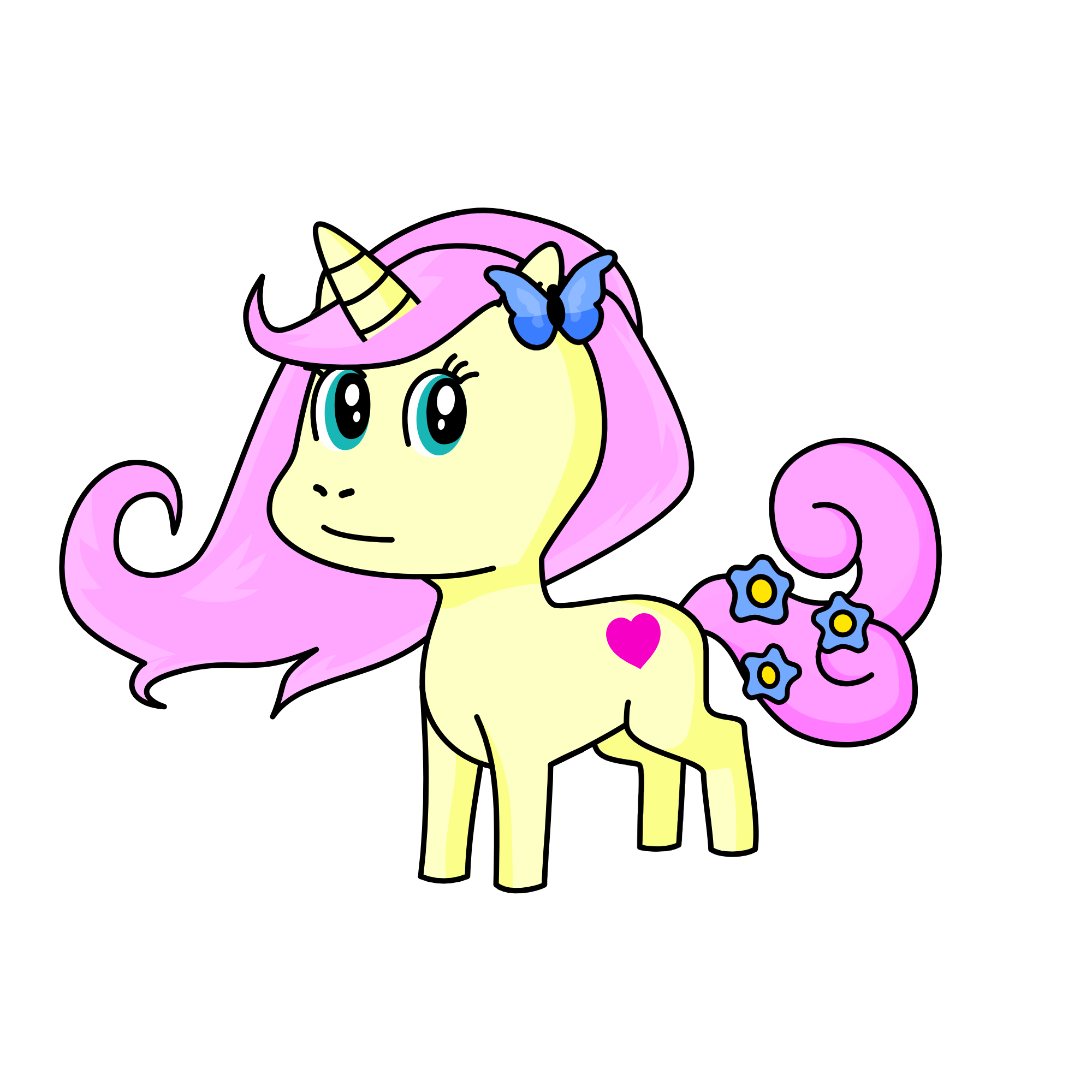 FlutterShy, the unicorn