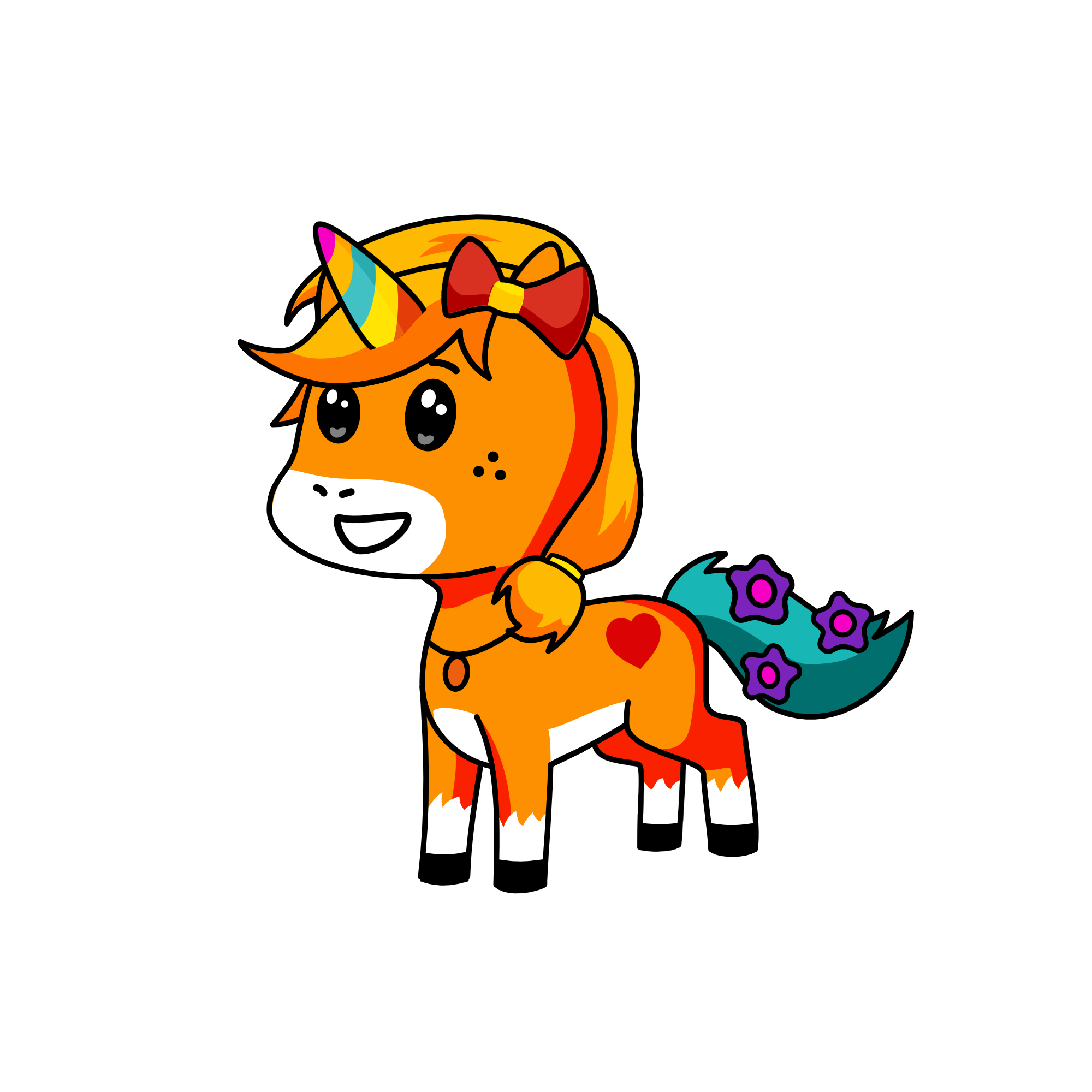 Goldy, the unicorn