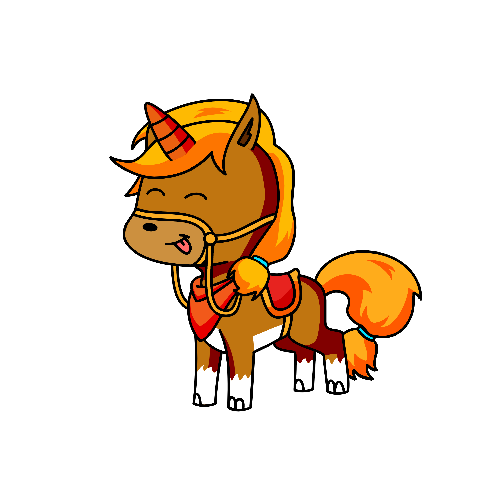 pony, the unicorn