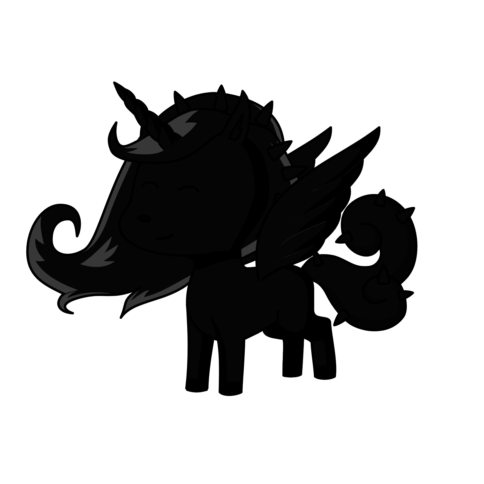Creepy S. Scary, the unicorn